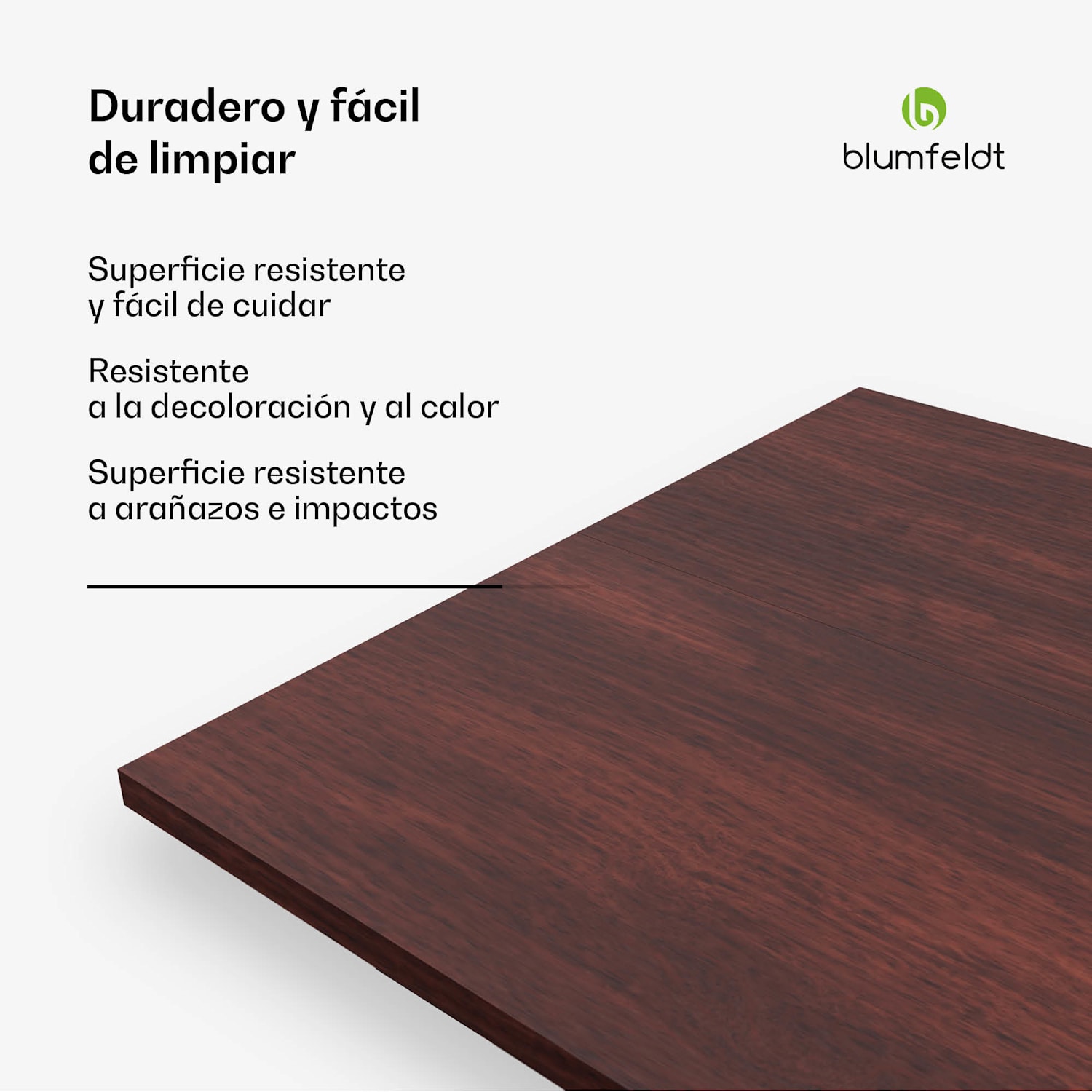 Tapa de mesa Bearsdon 140 x 80 cm para cocina y comedor | Madera contrachapada robusta 140 x 80 | Teca