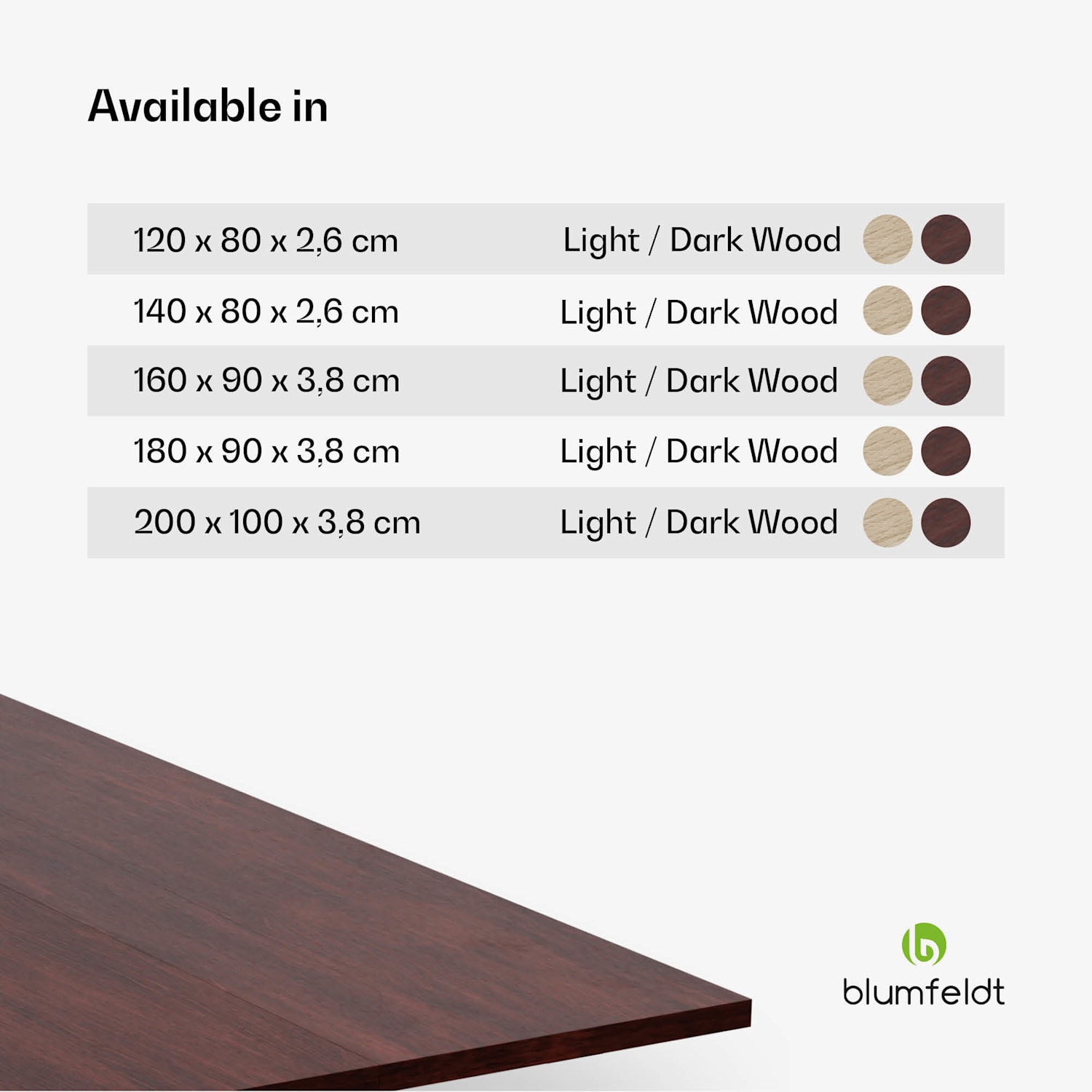 Bearsdon tafelblad 140 x 80 cm voor keuken en eetkamer | Robuust multiplex 140 x 80 | Teak
