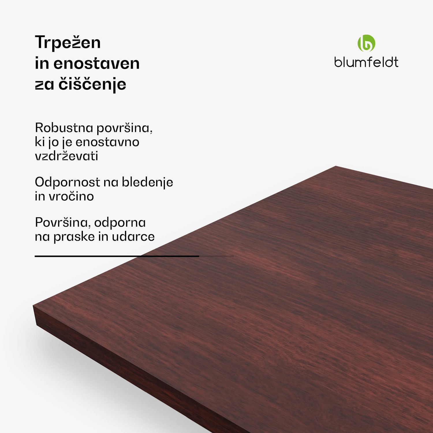 Bearsdon miza 160 x 90 cm za kuhinjo in jedilnico, Robustna vezana plošča 160 x 90 | Tik