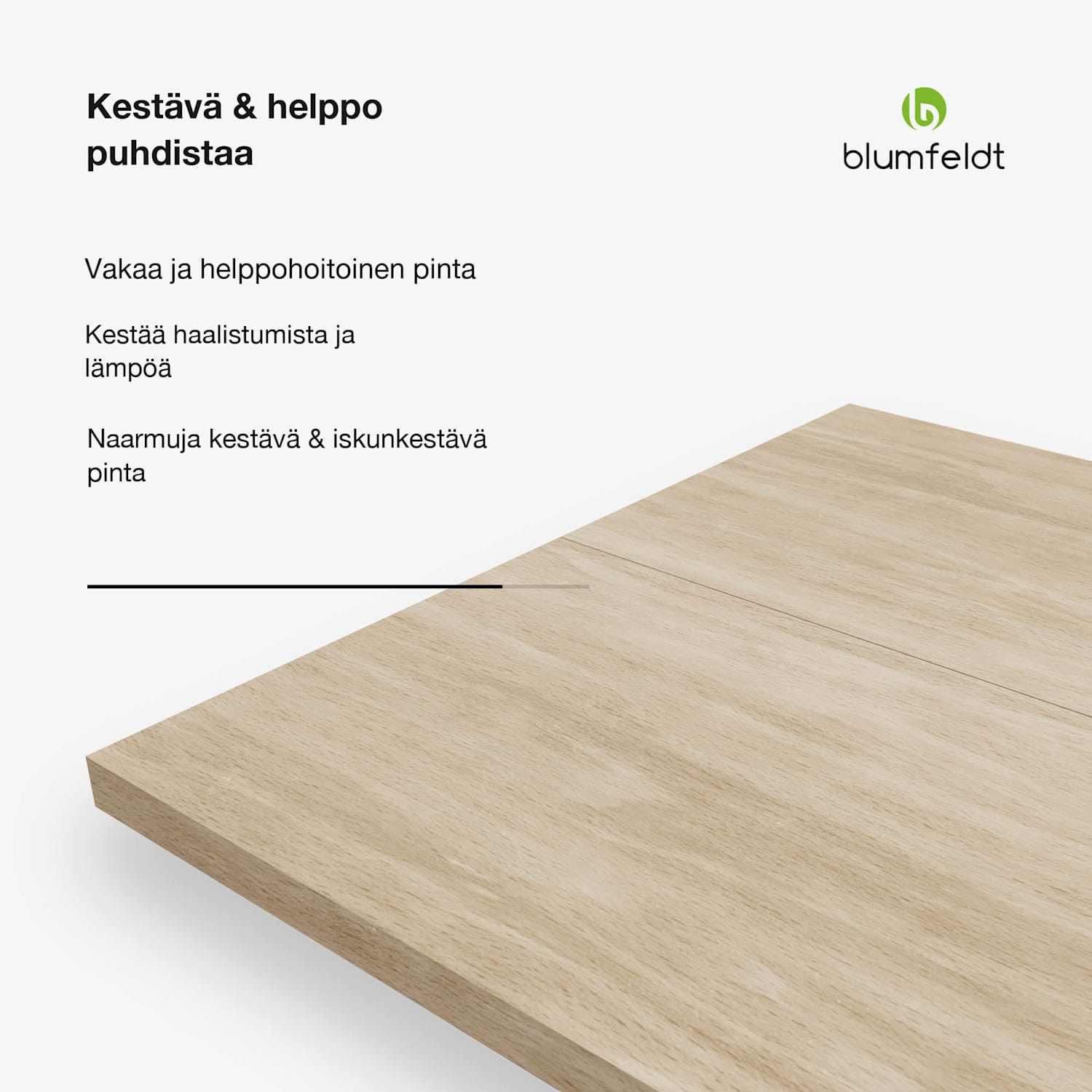 Bearsdon-pöytälevy 180 x 90 cm keittiöön ja ruokailuhuoneeseen | tukevaa vaneria 180 x 90 | Taupe Puu