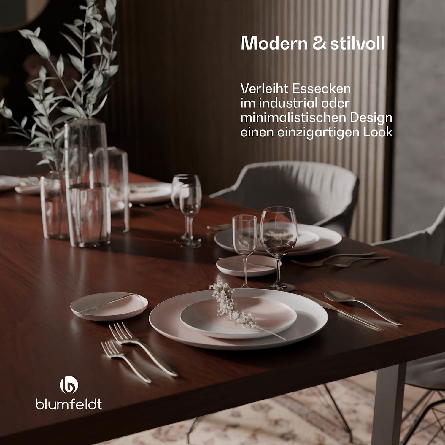 Bearsdon Tischplatte 180 x 90 cm für Küche u. Esszimmer | Robustes Schichtholz 180 x 90 | Teakholz