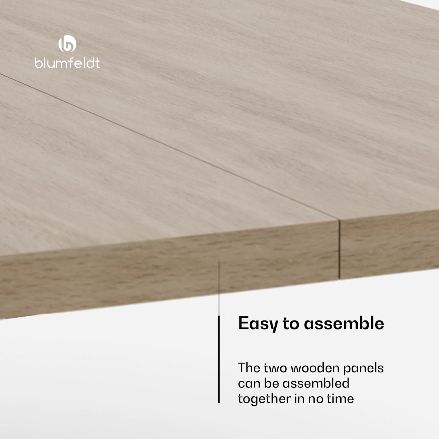 Bearsdon tabletop 200 x 100 cm for kitchen and dining room | Robust laminated wood 200 x 100 | Pine