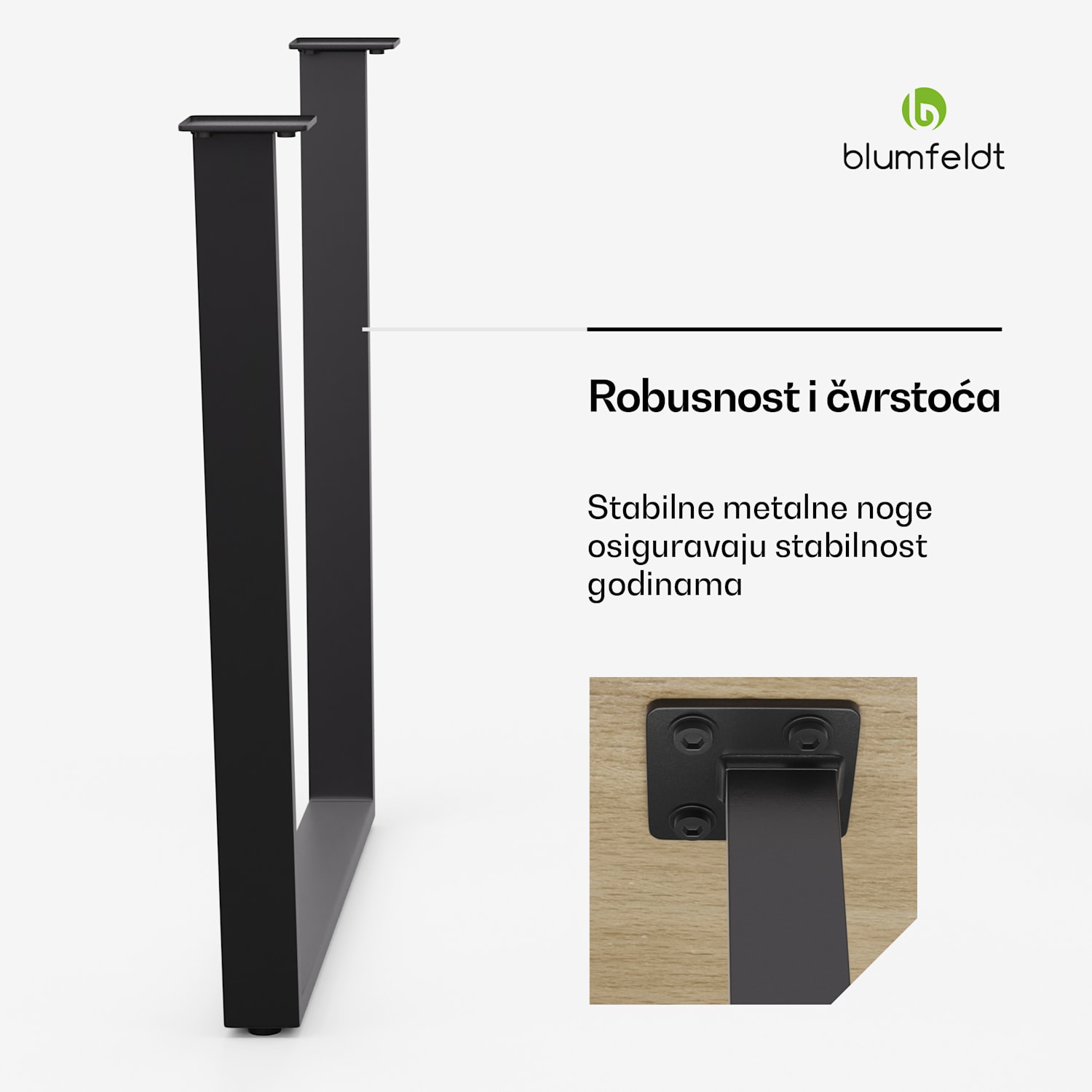 Ayr Noge za stol, Noge za stol 86 x 72 cm, metal 86_x_72