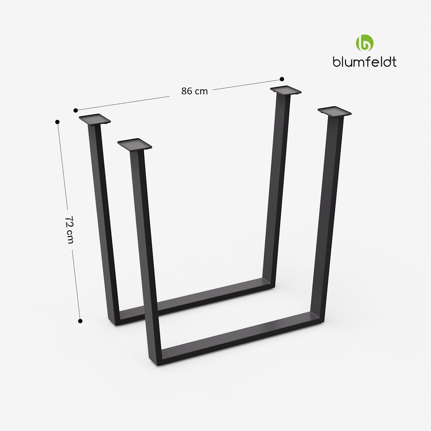Ayr Noge za stol, Noge za stol 86 x 72 cm, metal 86_x_72