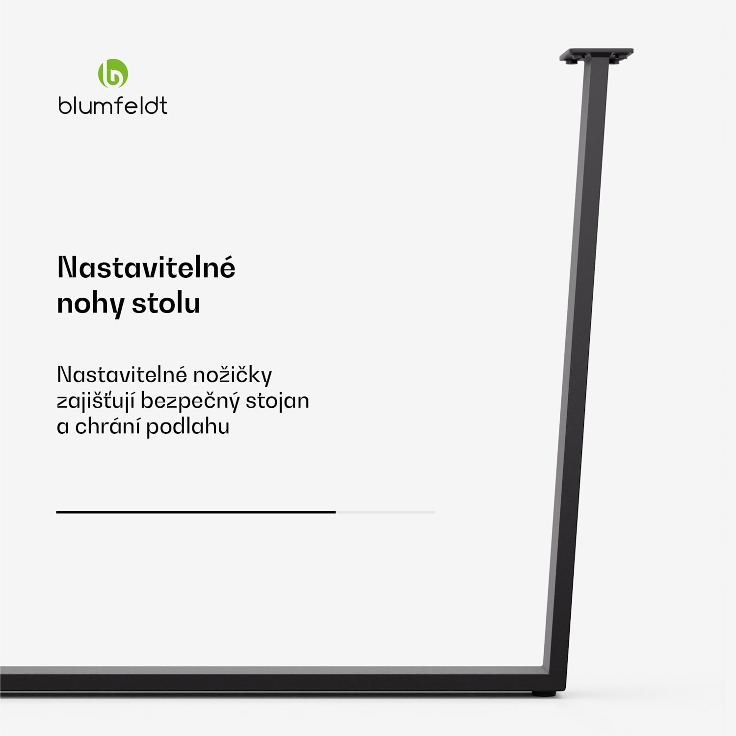 Ayr Table Legs, Nohy stolu 82 x 72 cm, kov 82x72