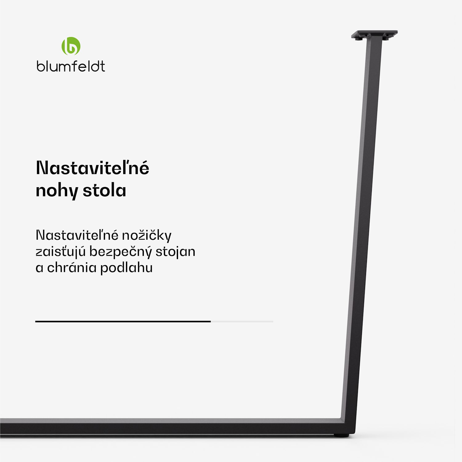 Ayr Table Legs, Nohy stola 72 x 72 cm, kov 