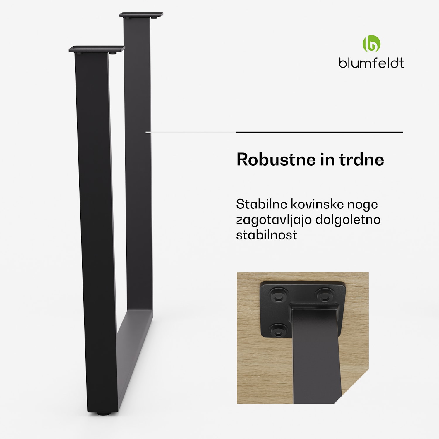 Ayr Table Legs, Noge mize 82 x 72 cm, kovina 82x72