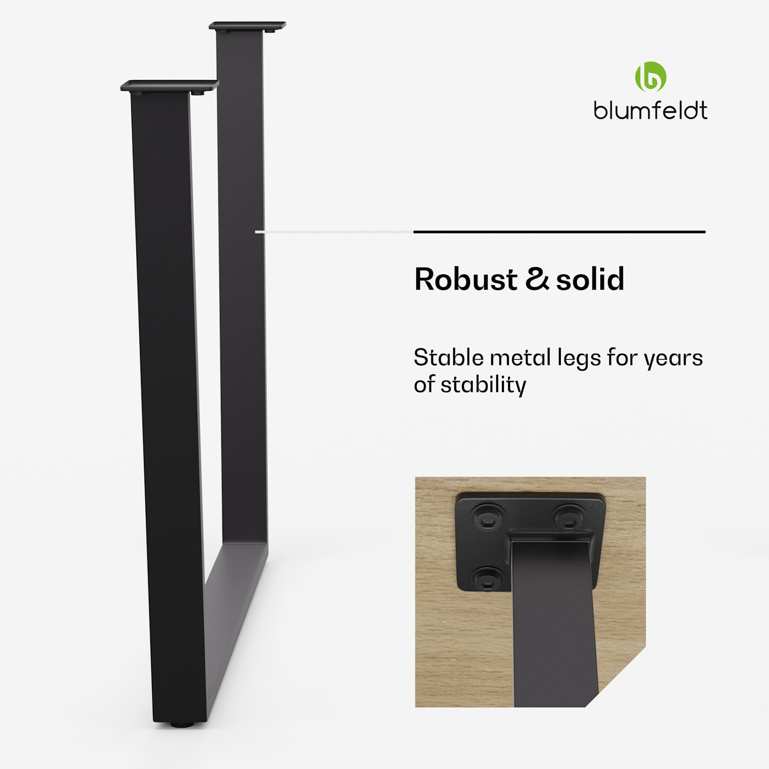 Ayr Table Legs | table legs 72 x 72 cm | metal 82x72