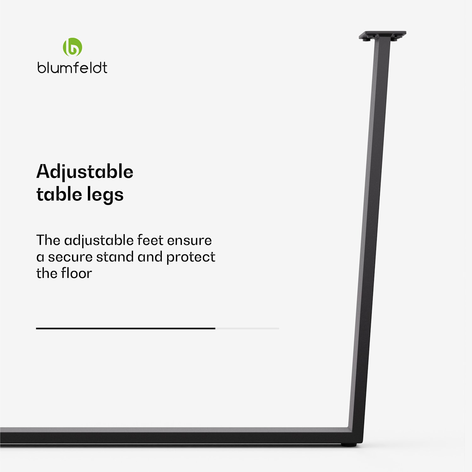 Ayr Table Legs | table legs 72 x 72 cm | metal 82x72