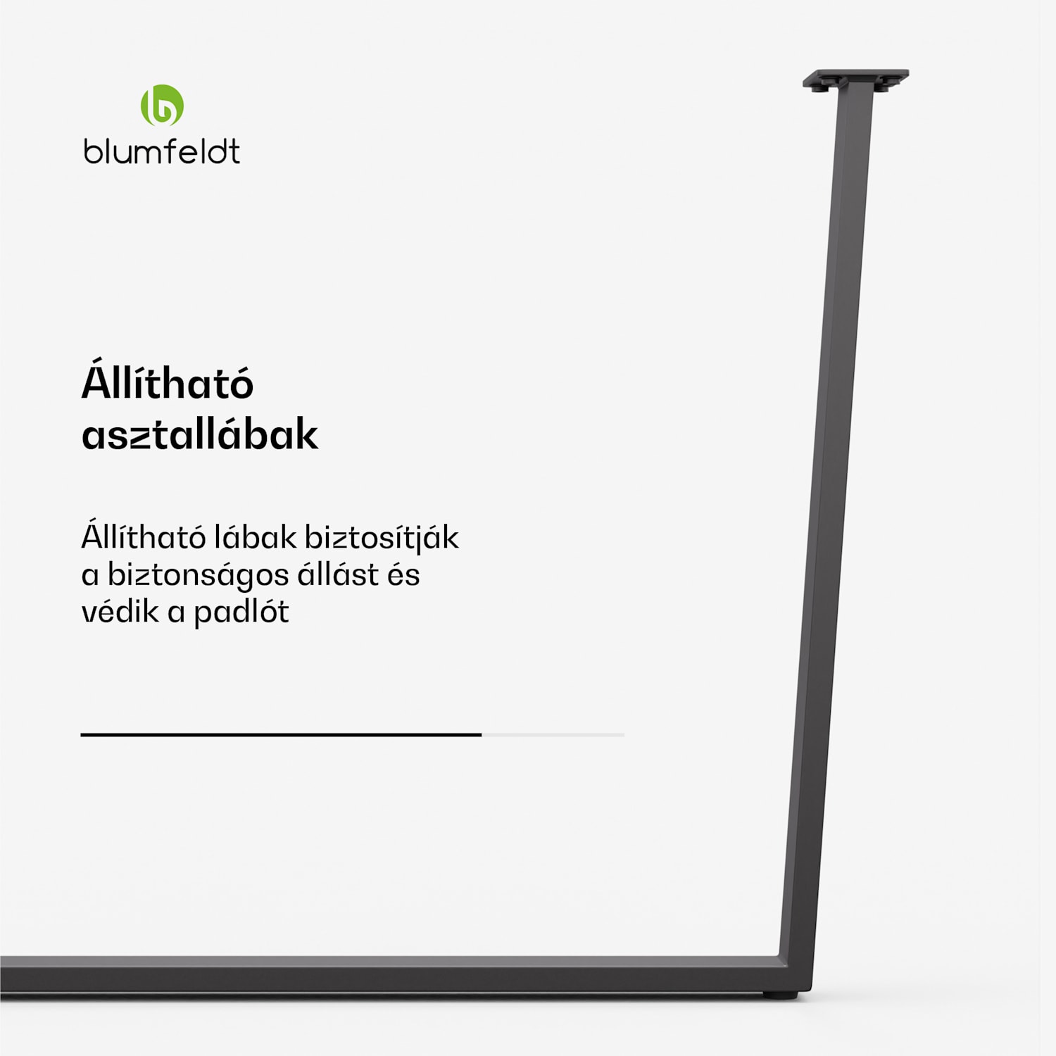 Ayr Table Legs, Asztallábak 62 x 72 cm, fém 