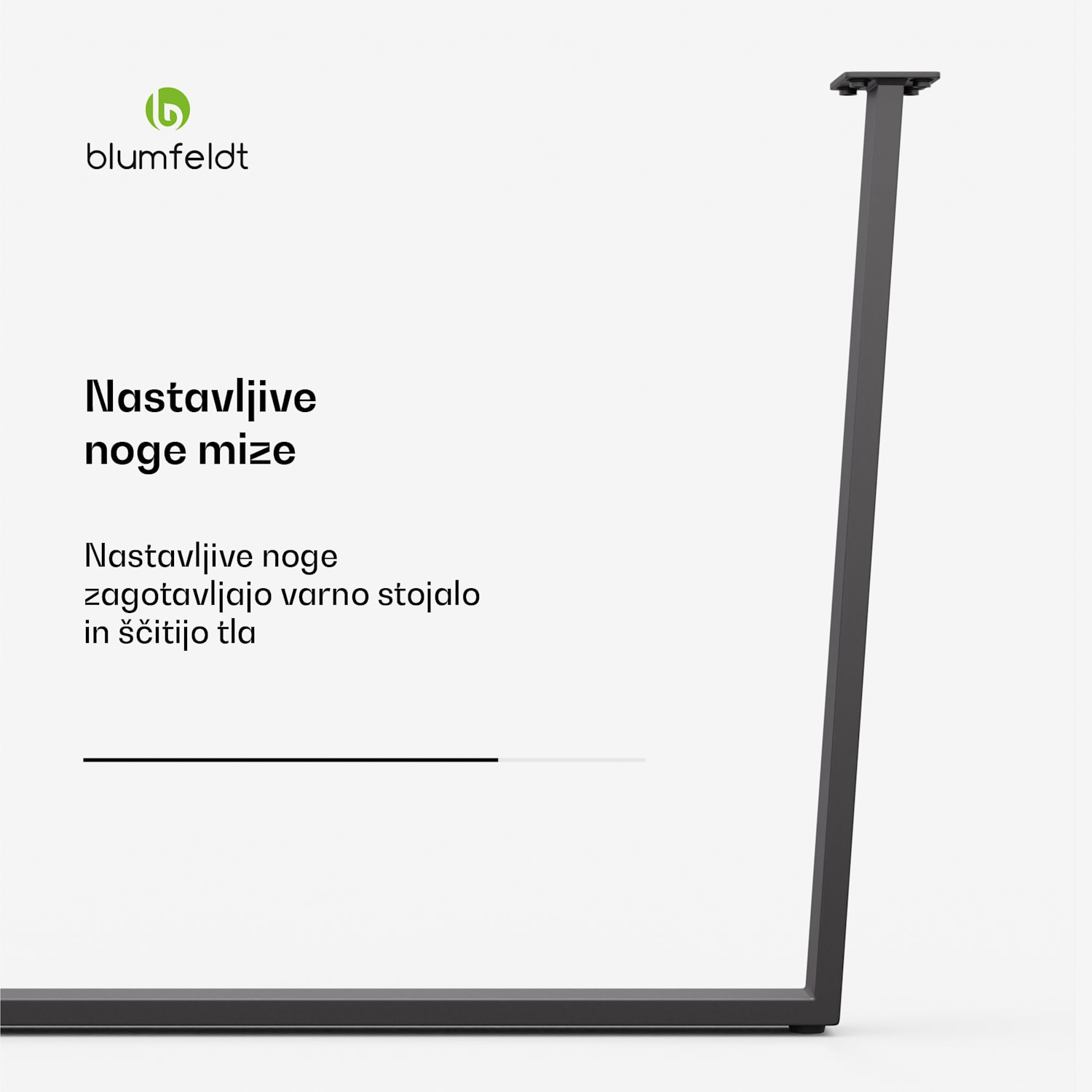 Ayr Table Legs, Noge mize 62 x 72 cm, kovina 