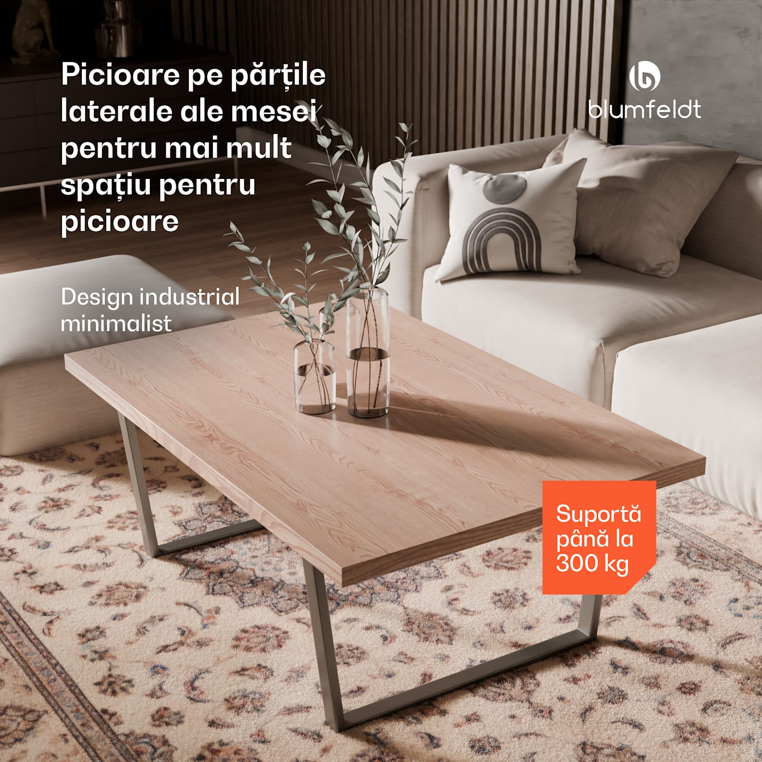 Picioare de masă Ayr, Picioare de masă 62 x 43 cm, metal 62x43