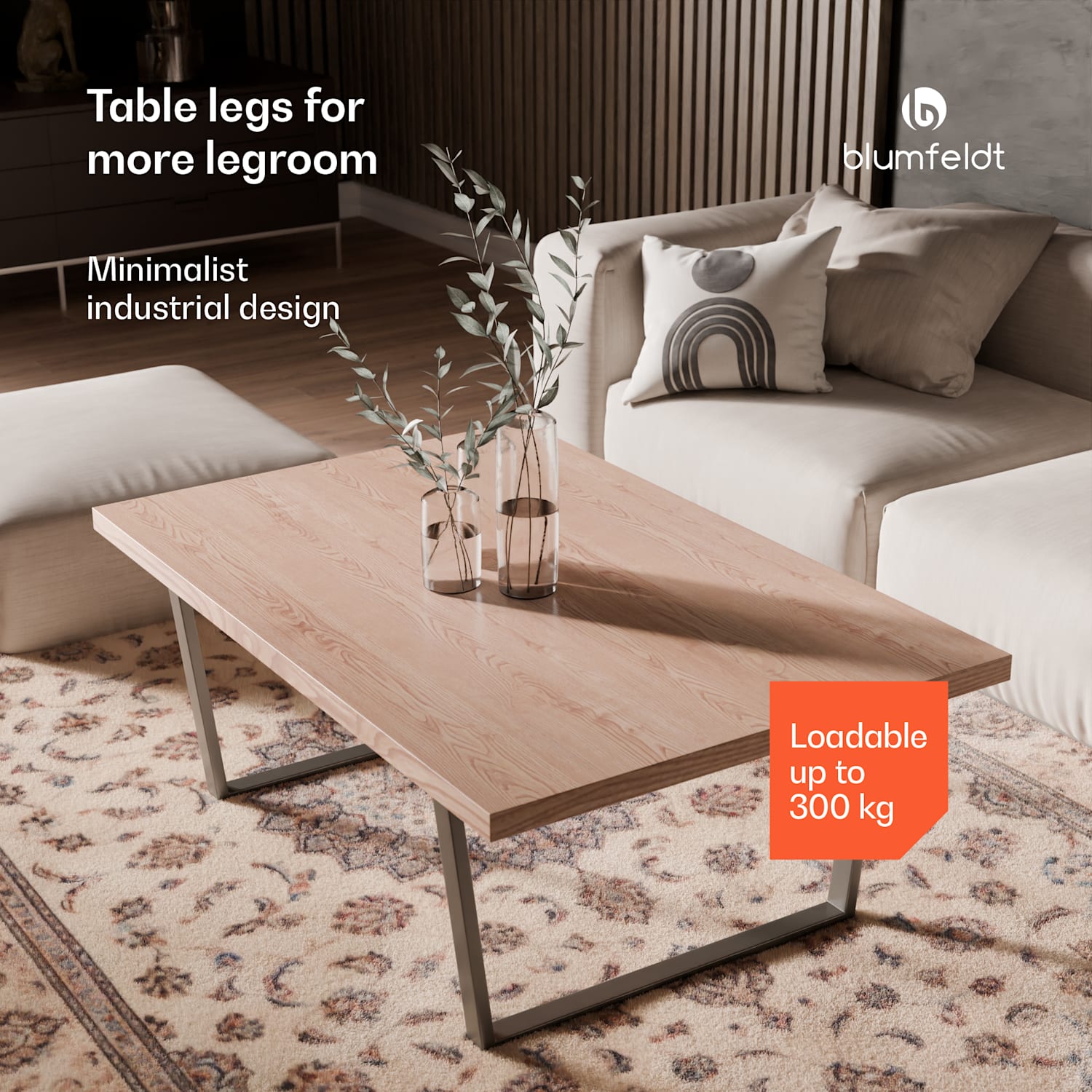 Pés de mesa Ayr | 62 x 43 cm | metal 