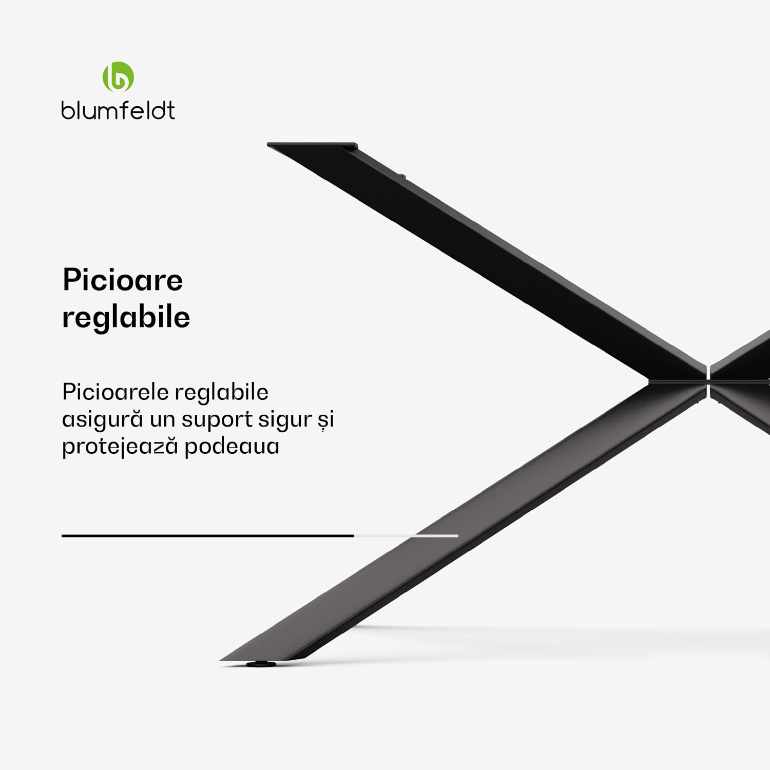 Clydebank Dining Legs Picioare de masă| 71 x 60 x 90 cm (HxLxA), metal 