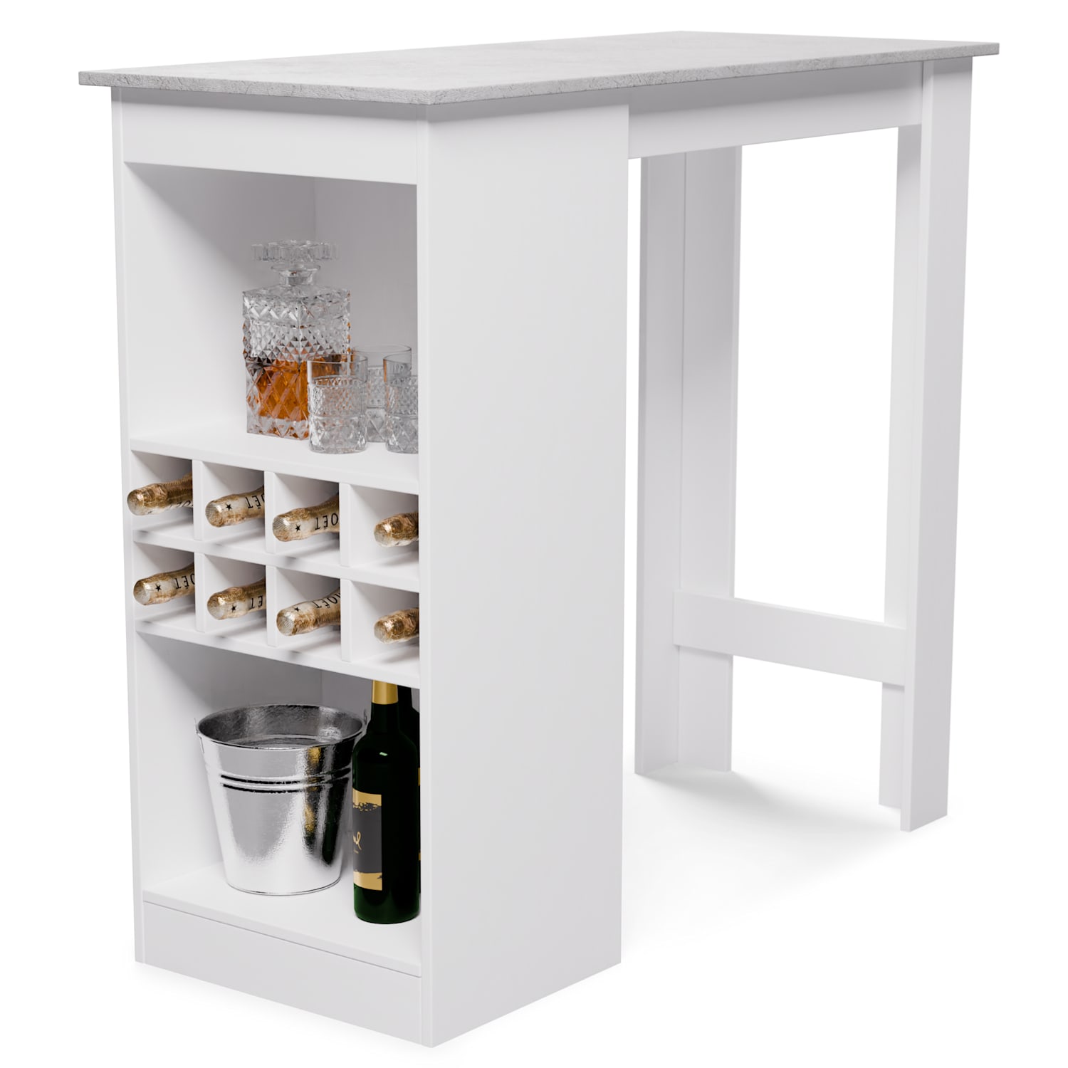Mesa de bar Bellshill Mesa de mostrador House bar Piedra Gris