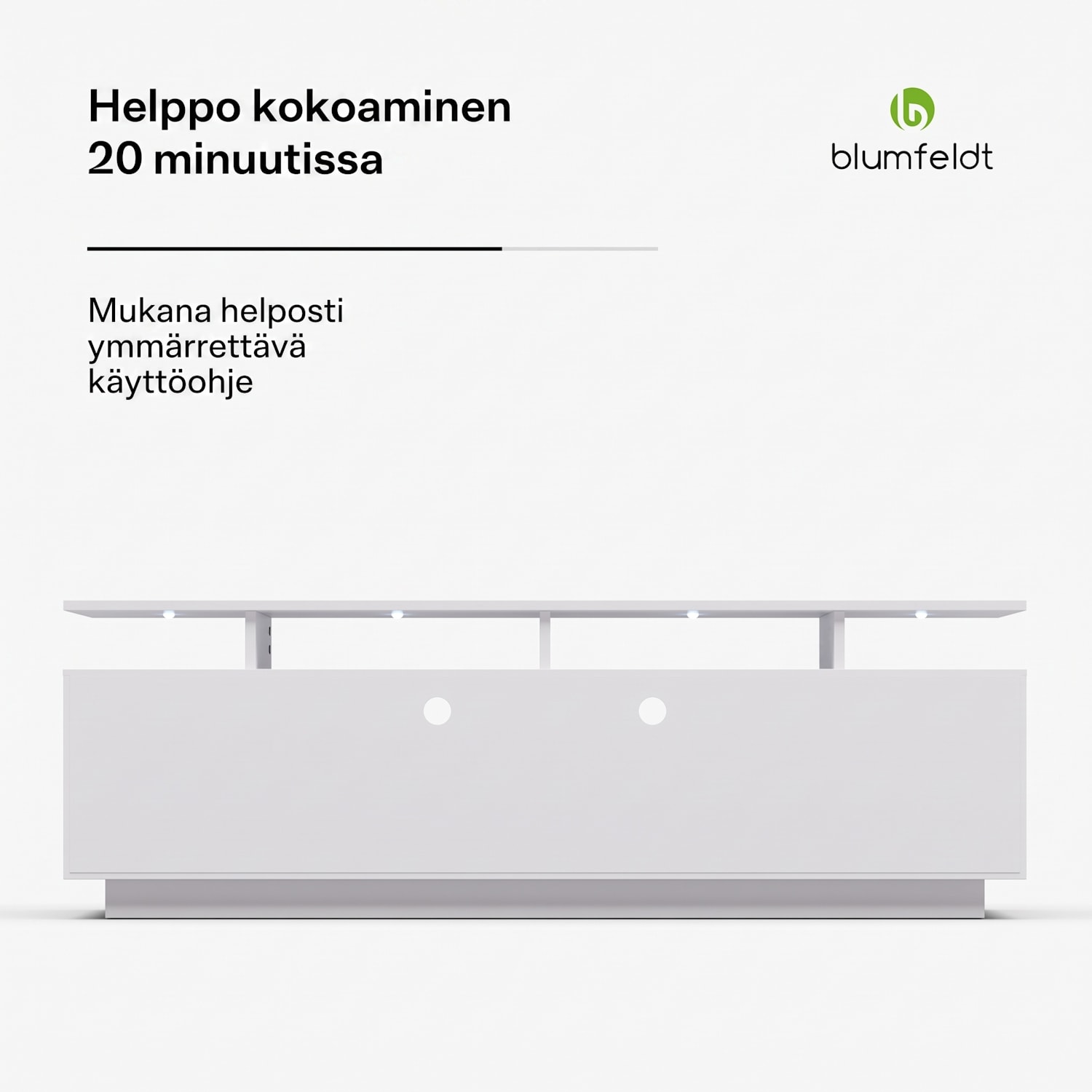 Perth TV-taso televisiotaso 150 x 35 x 50 cm, LED 150 x 35 x 50 cm | Valkoinen
