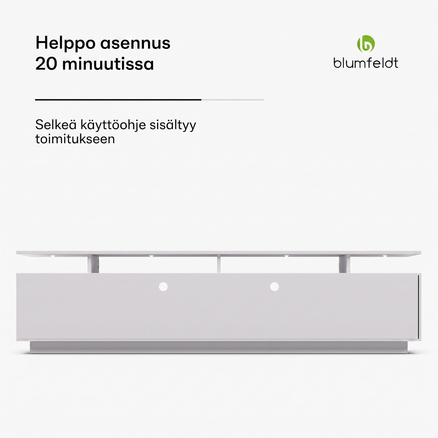 Perth TV-taso televisiotaso LED 3 hyllyä valkoinen, 195 x 44 x 50 cm, LED mitat | Valkoinen