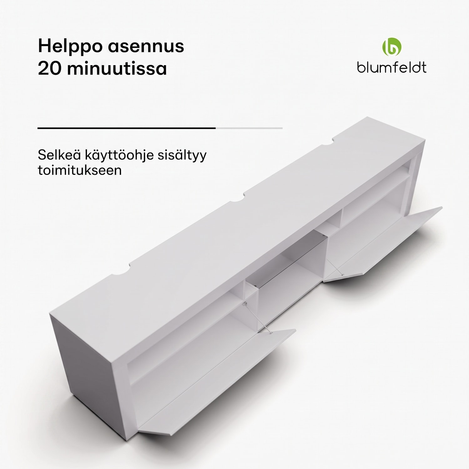 Elgin TV-taso televisiotaso 150 x 30 x 40 cm, LED 150 x 30 x 40 cm | Valkoinen