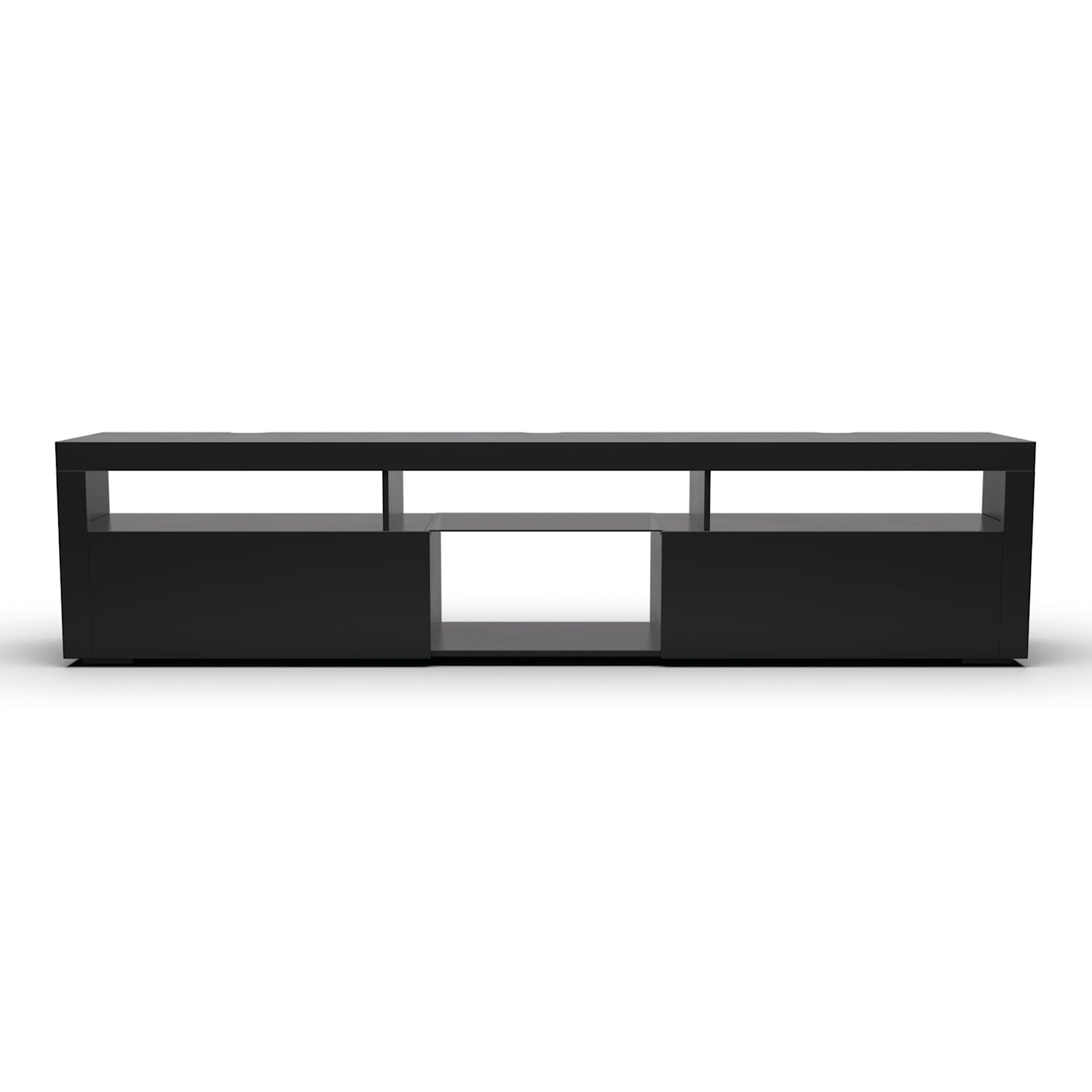 Elgin, TV szekrény, 150 x 30 x 40 cm, LED 150 x 30 x 40 cm | Fekete