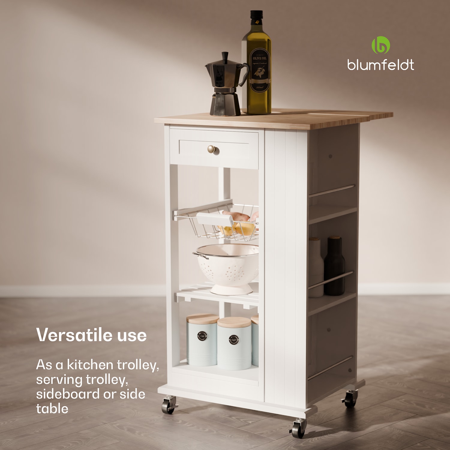 Carrinho de serviço Etsu tampo de trabalho extensível 1 gaveta  