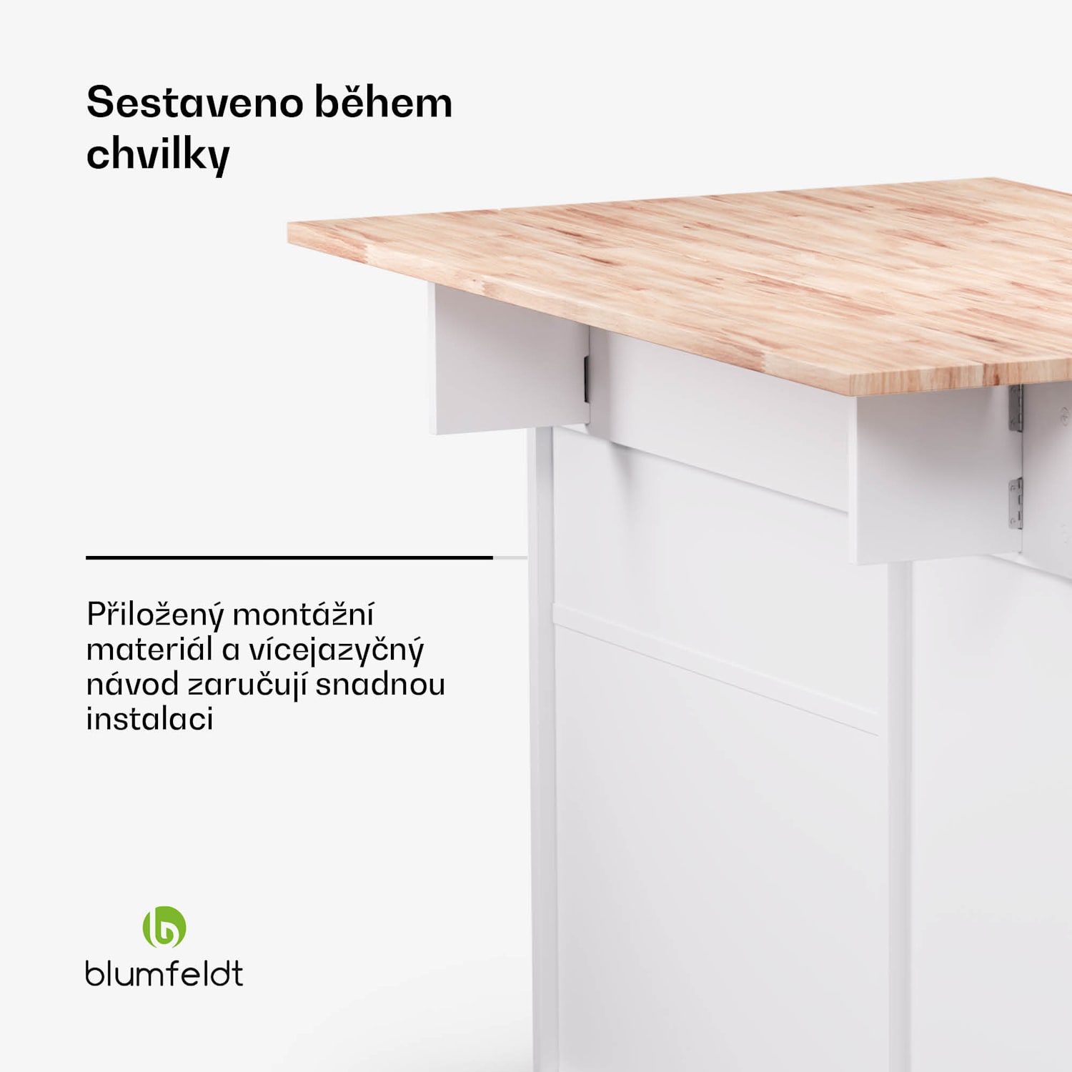 Etsu, servírovací vozík, výsuvná pracovní deska, 2 zásuvky, 2 dvířka, 2 police, kolečka s parkovací brzdou, úložný prostor, snadné čištění 