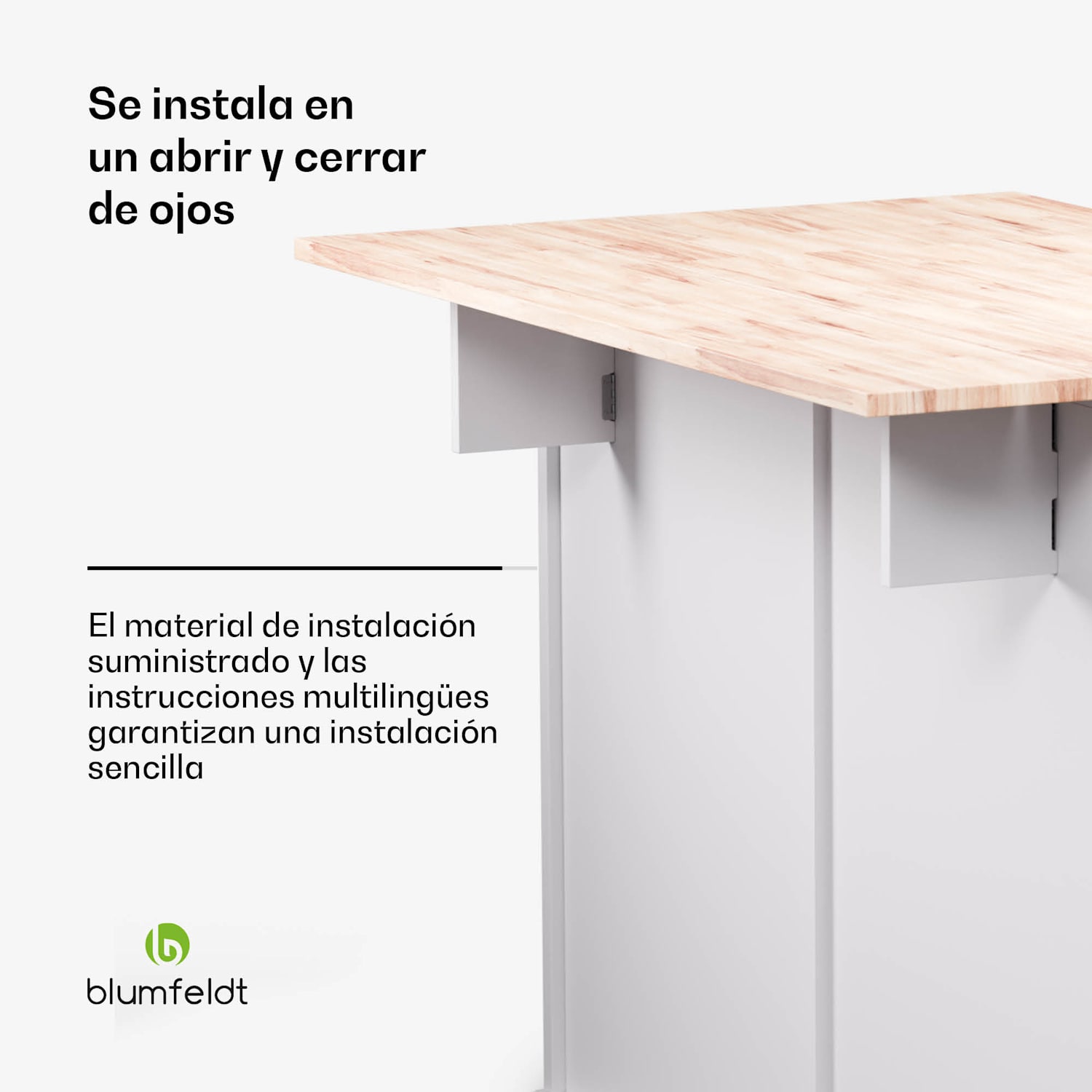 Etsu isla de cocina encimera extensible 2 cajones 4 puertas como mesa de comedor  