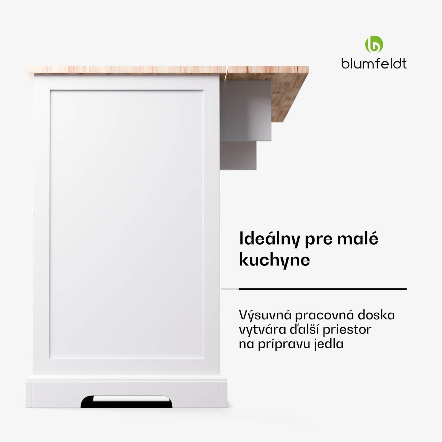 Etsu, kuchynský ostrov, rozťahovacia pracovná doska, 2 zásuvky, 4 dvierka, možno použiť ako jedálenský stôl, úložný priestor, ľahko sa čistí 