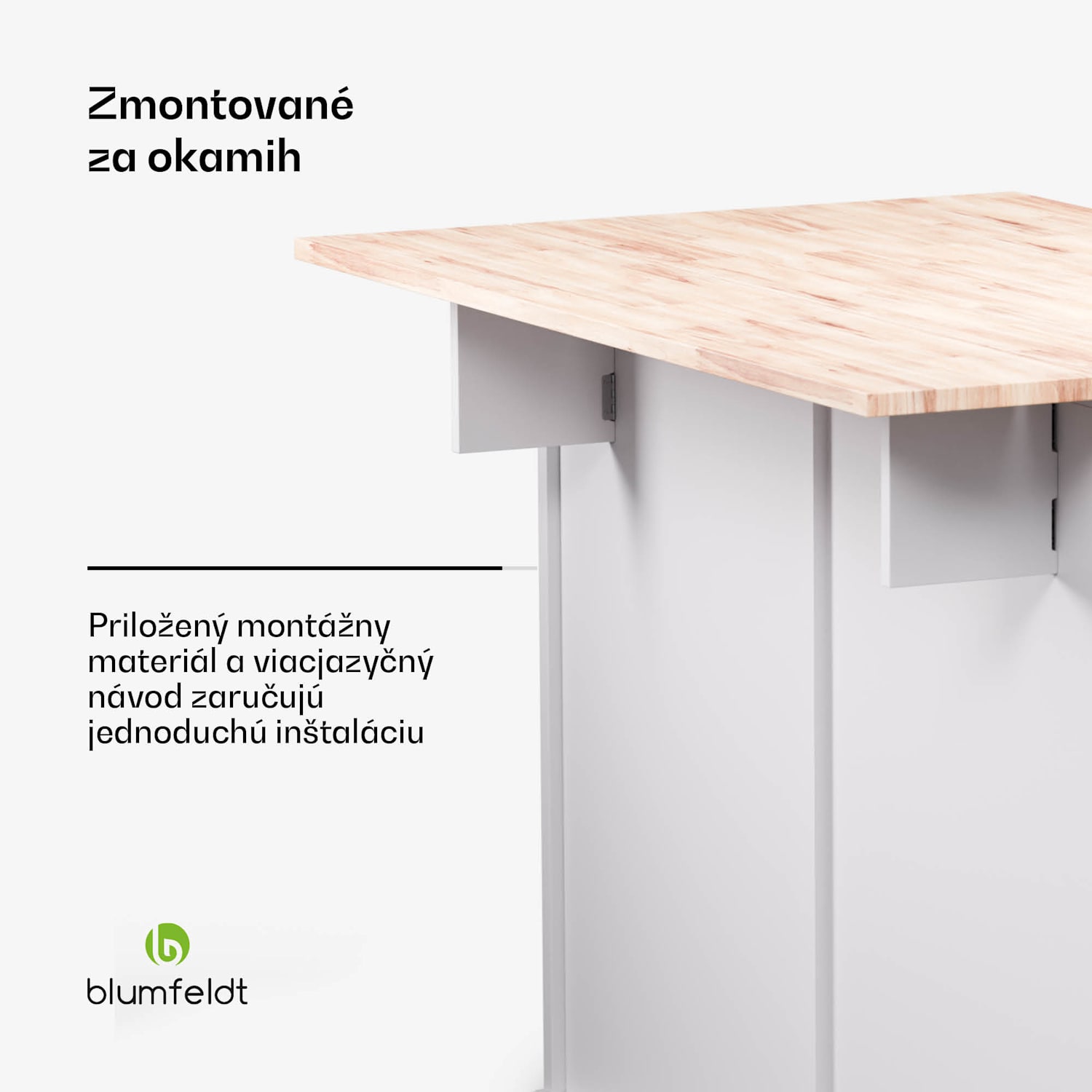 Etsu, kuchynský ostrov, rozťahovacia pracovná doska, 2 zásuvky, 4 dvierka, možno použiť ako jedálenský stôl, úložný priestor, ľahko sa čistí 