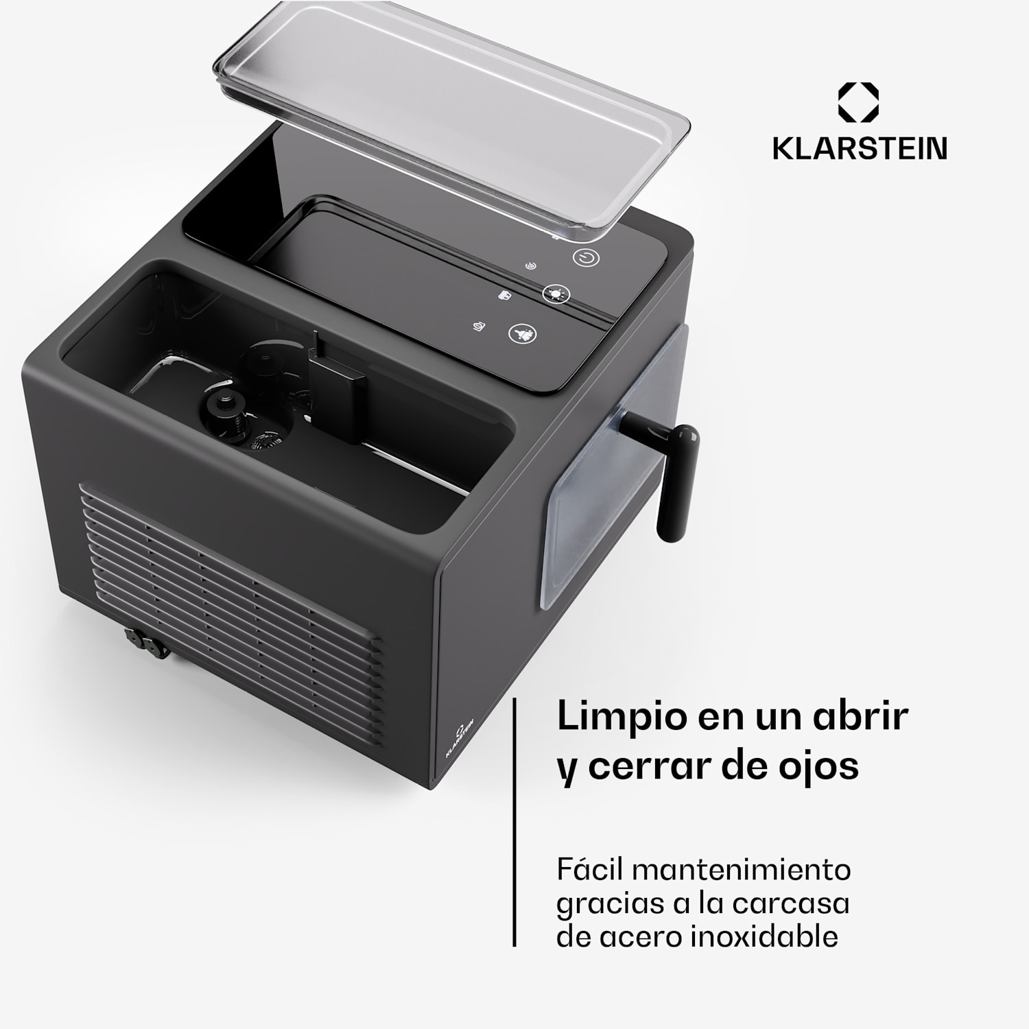 Glacial Pro Nugget Ice Maker Máquina de hielo en pepitas Modo rápido Compresor de 200 vatios 15 kg de pepitas de hielo al día Funcionamiento silencioso 