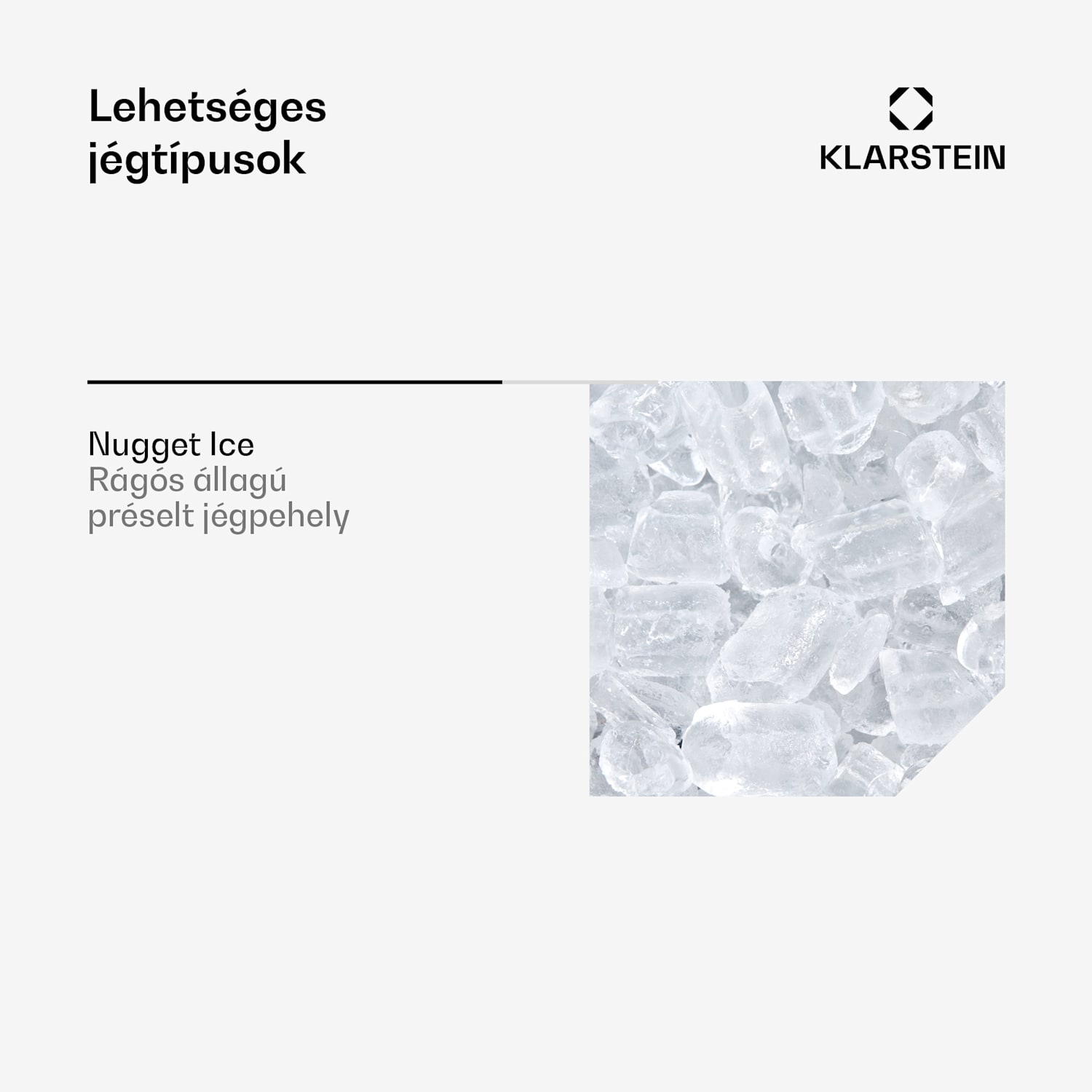 Jégkészítő, Glacial Pro Nugget, jégkocka készítő készülék 