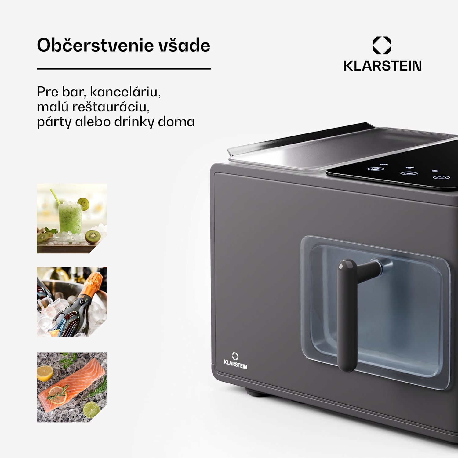 Výrobník ľadu, Glacial Pro Nugget, zariadenie na výrobu kociek ľadu 