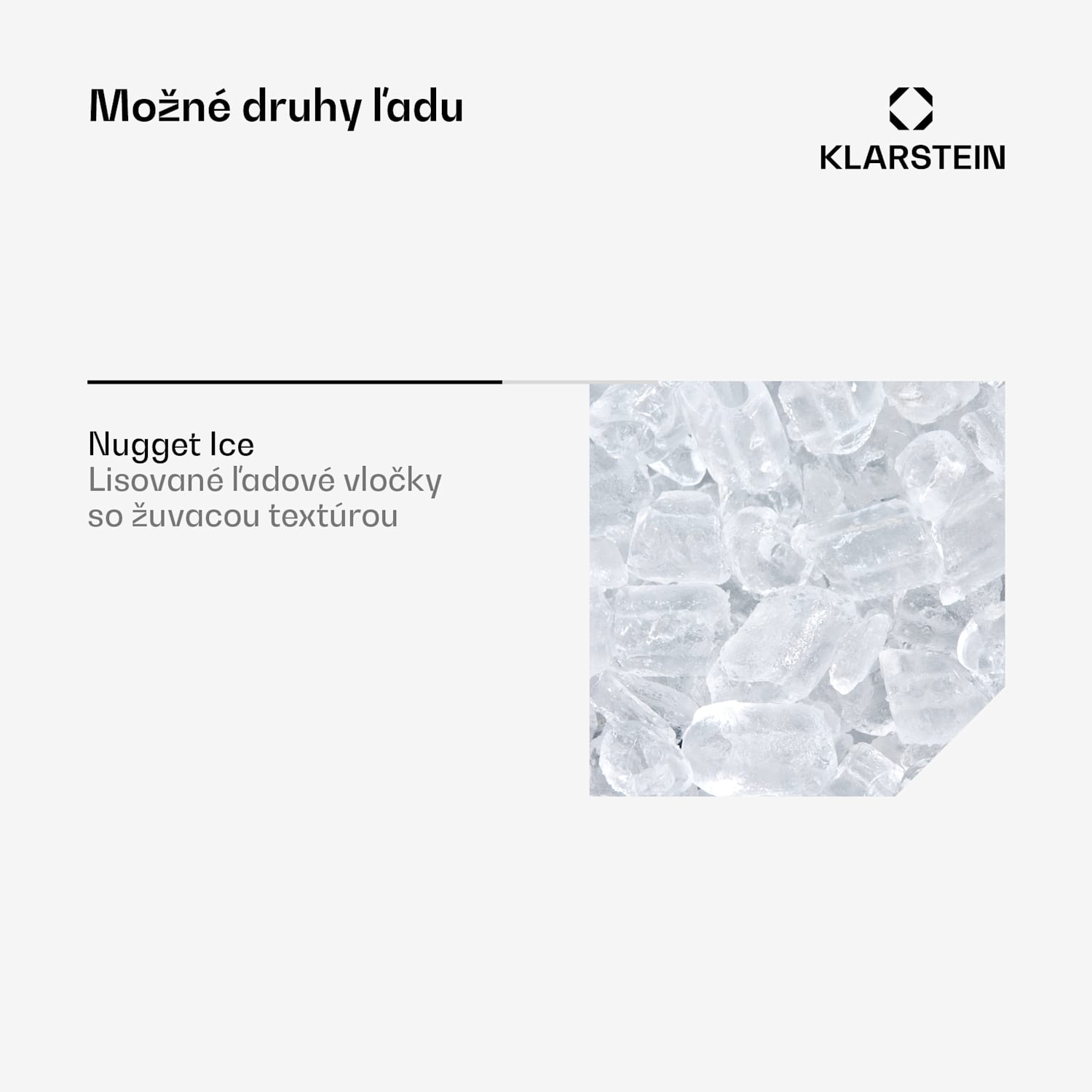 Výrobník ľadu, Glacial Pro Nugget, zariadenie na výrobu kociek ľadu 