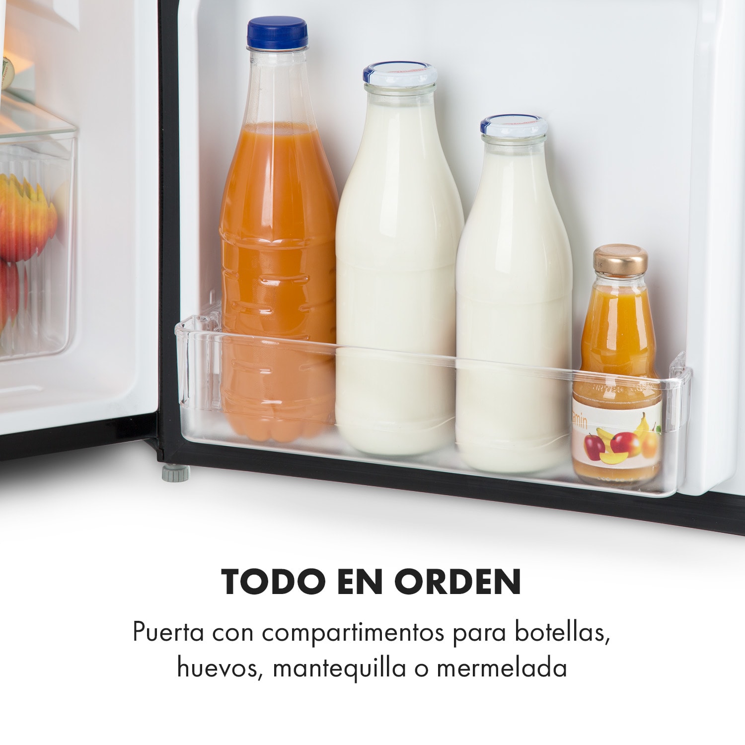 Combinación frigorífico-congelador Big Daddy Cool 87 litros 40 dB clase de eficiencia energética F 87 L | Negro