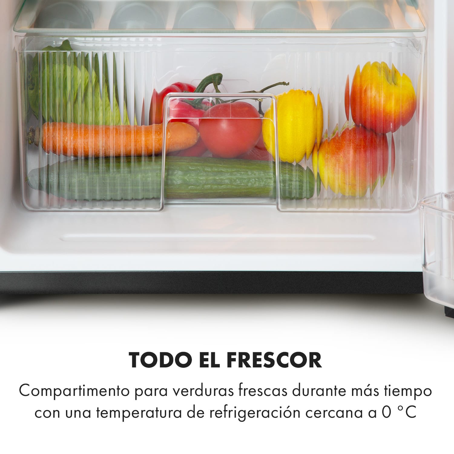 Combinación frigorífico-congelador Big Daddy Cool 87 litros 40 dB clase de eficiencia energética F 87 L | Negro