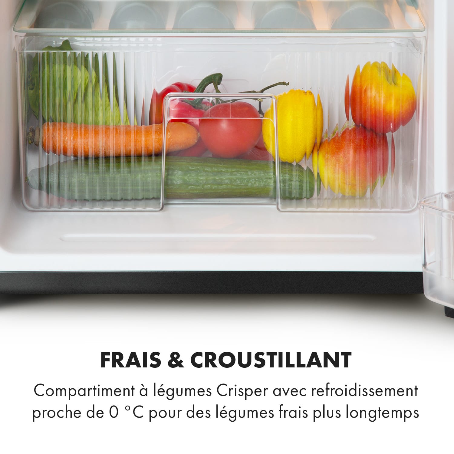 Réfrigérateur-congélateur Big Daddy Cool 87 Liter 40dB CEE F 87 L | Noir