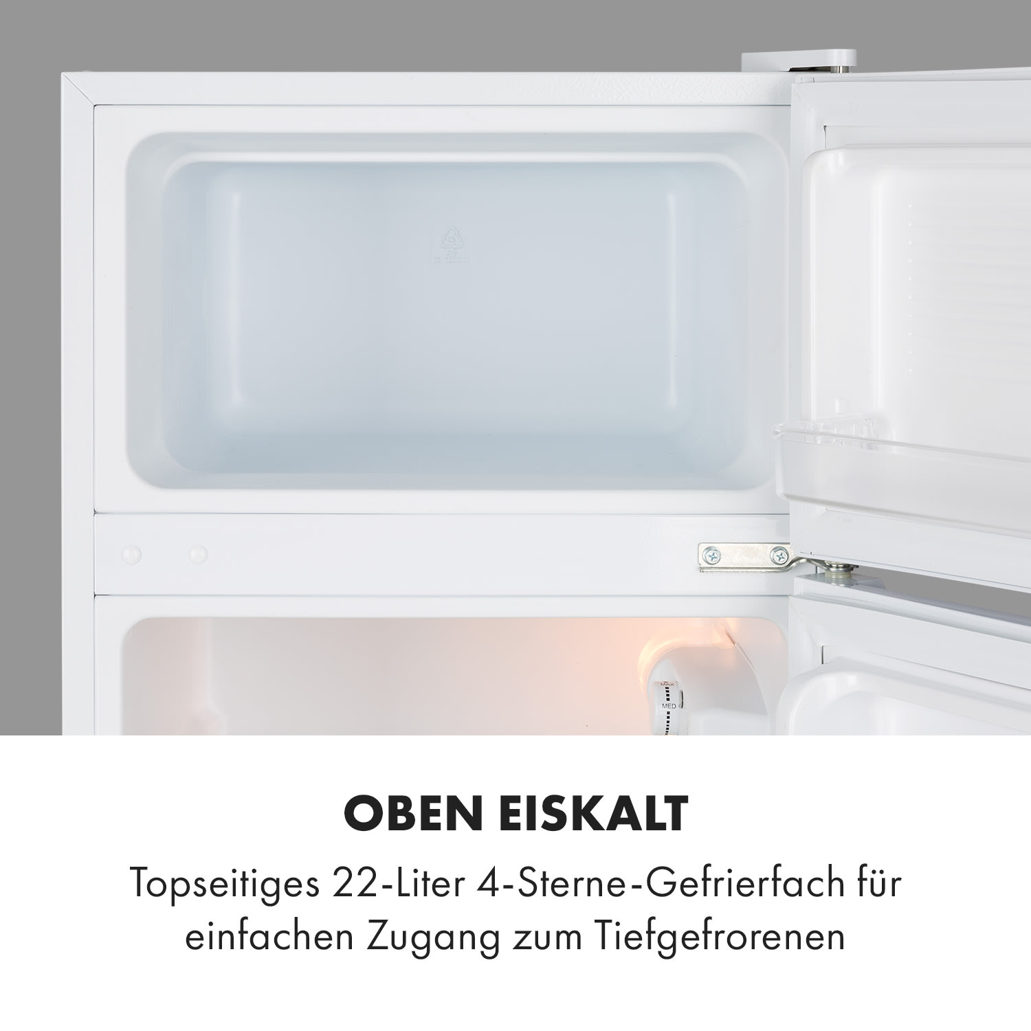 Réfrigérateur-congélateur Big Daddy Cool 87 Liter 40dB CEE F 87 L | Blanc