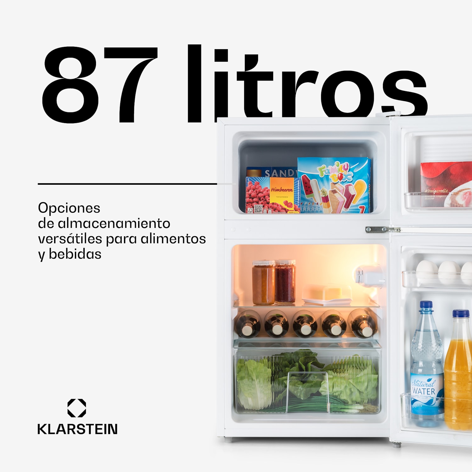 Combinación frigorífico-congelador Big Daddy Cool 87 litros 40 dB clase de eficiencia energética F 