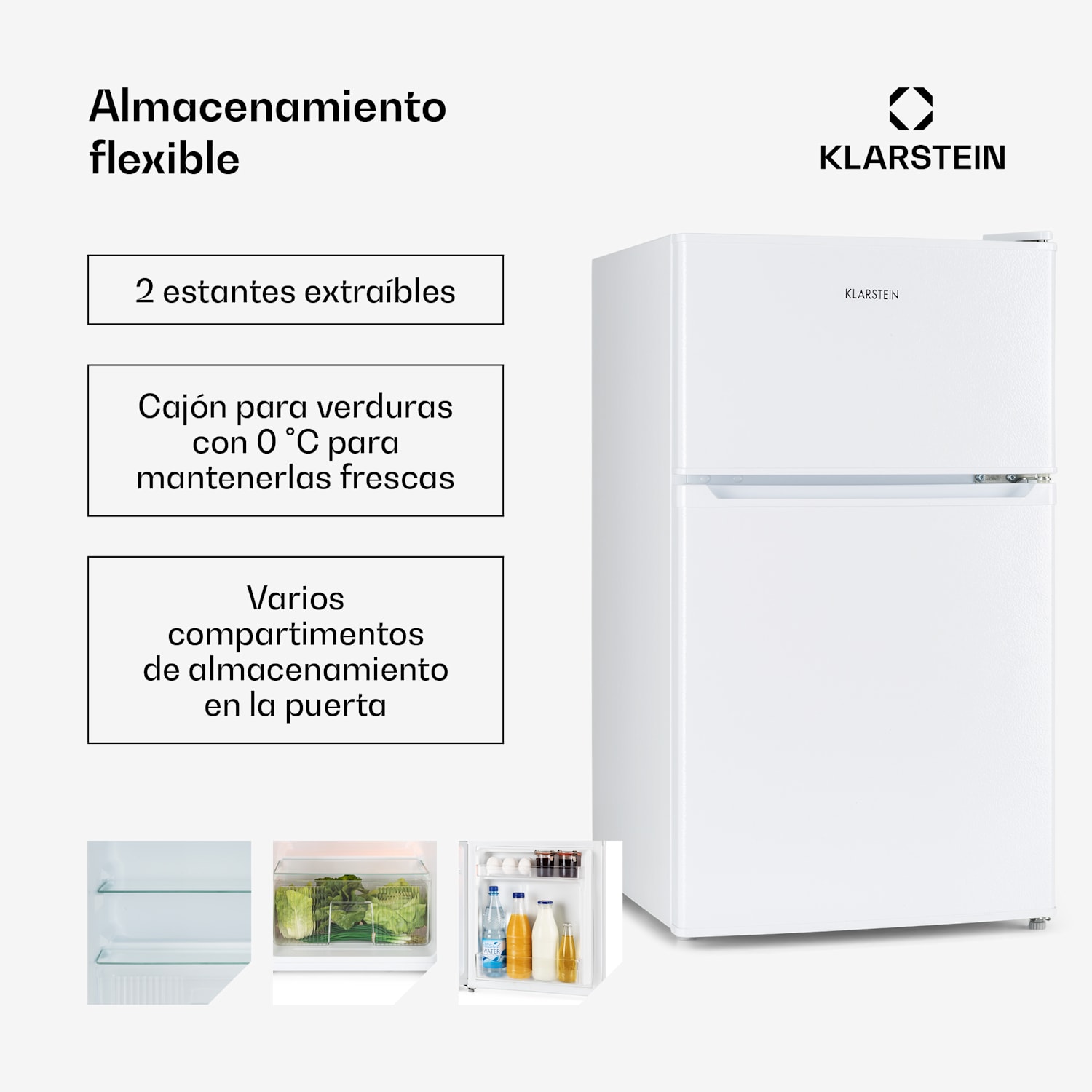 Combinación frigorífico-congelador Big Daddy Cool 87 litros 40 dB clase de eficiencia energética F 