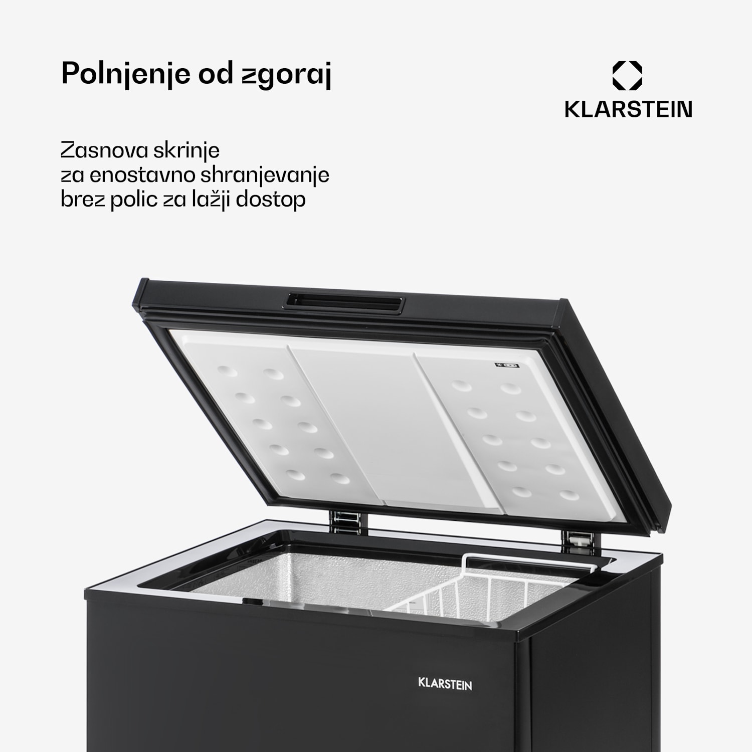 Iceblokk 99, zamrzovalnik, 98 l, 75 W, F, črna 100 Ltr | Črna