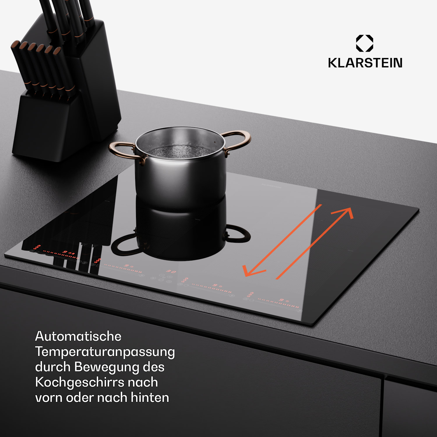 Masterzone 60 Flex Induktionskochfeld Einbau 4 Flex-Zonen ThermoBoost Smart Flex Technology max. 9600 Watt 