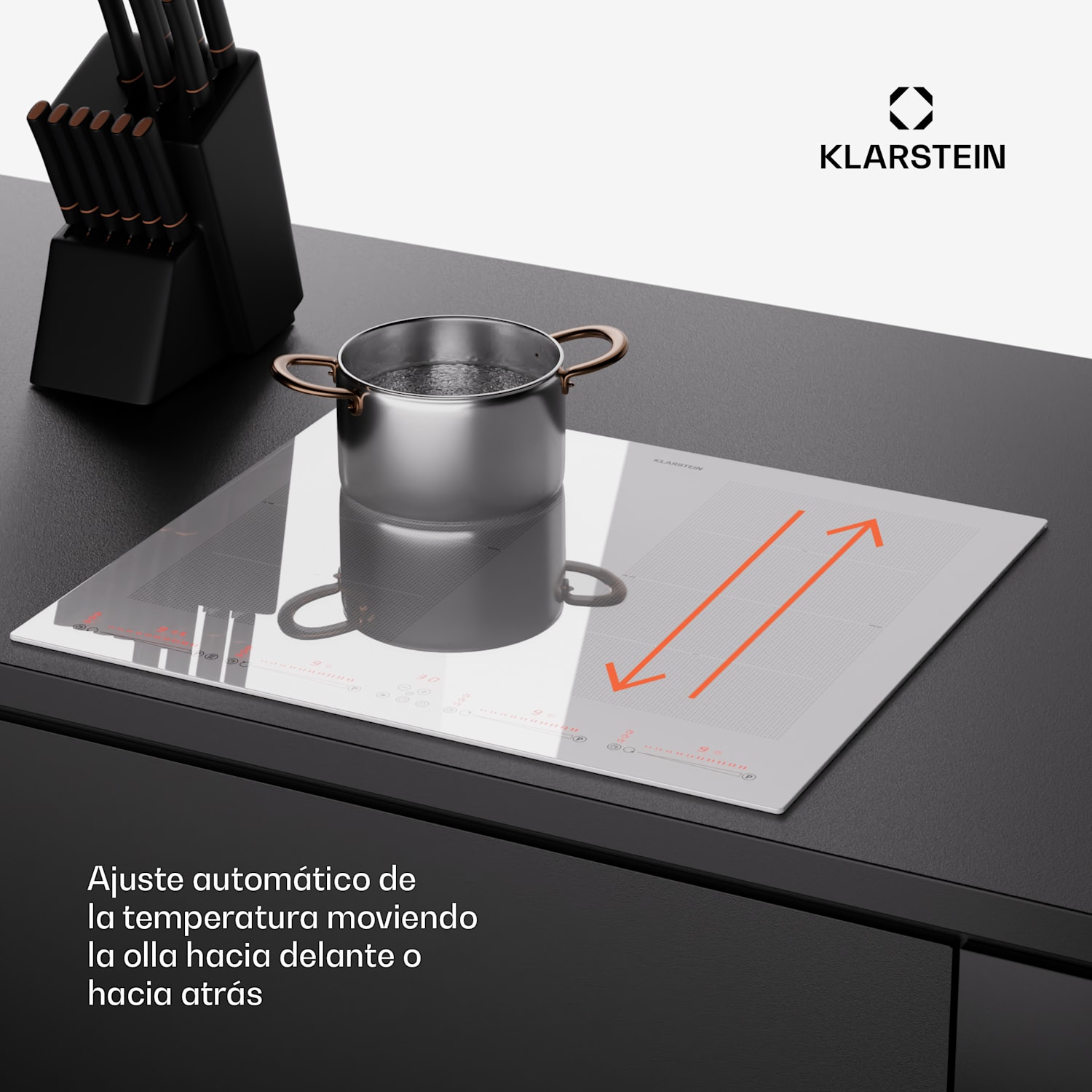 Masterzone 60 Flex Placa de inducción encastrable 4 zonas flexibles ThermoBoost Tecnología Smart 9600 W 