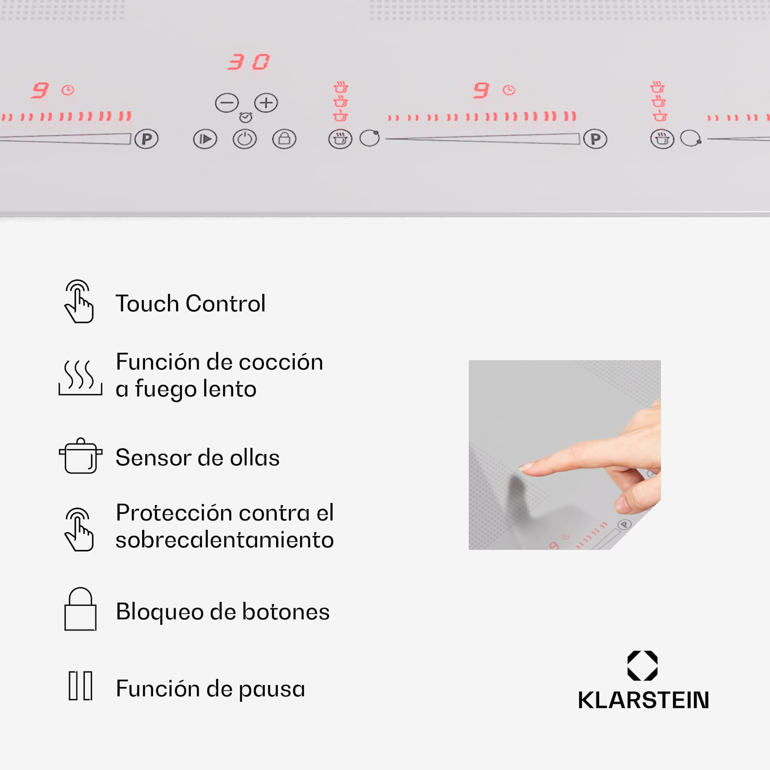 Masterzone 60 Flex Placa de inducción encastrable 4 zonas flexibles ThermoBoost Tecnología Smart 9600 W 