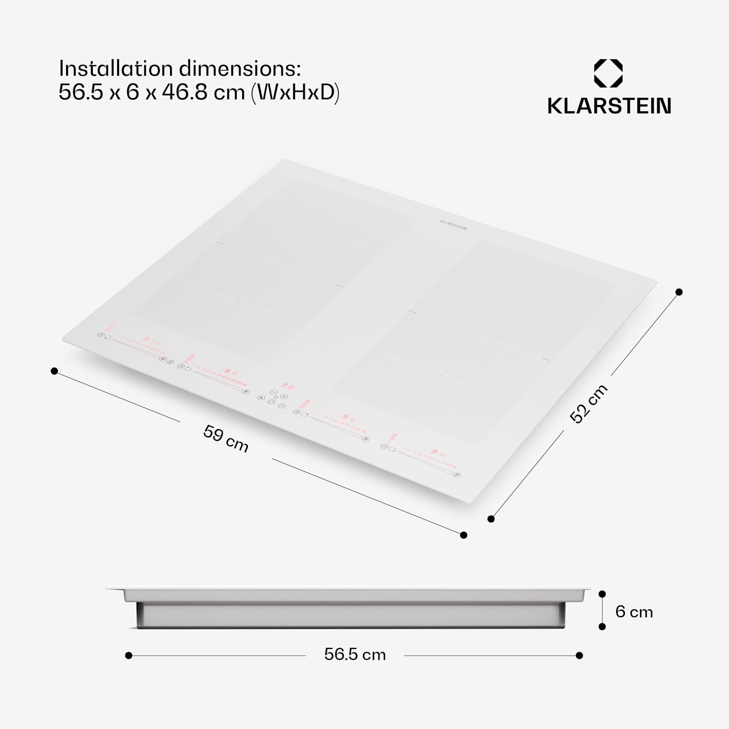 Masterzone 60 Flex, indukčná varná doska, max. 9600 W, vstavaná, 4 Flex zóny, technológia ThermoBoost, Smart Technology 