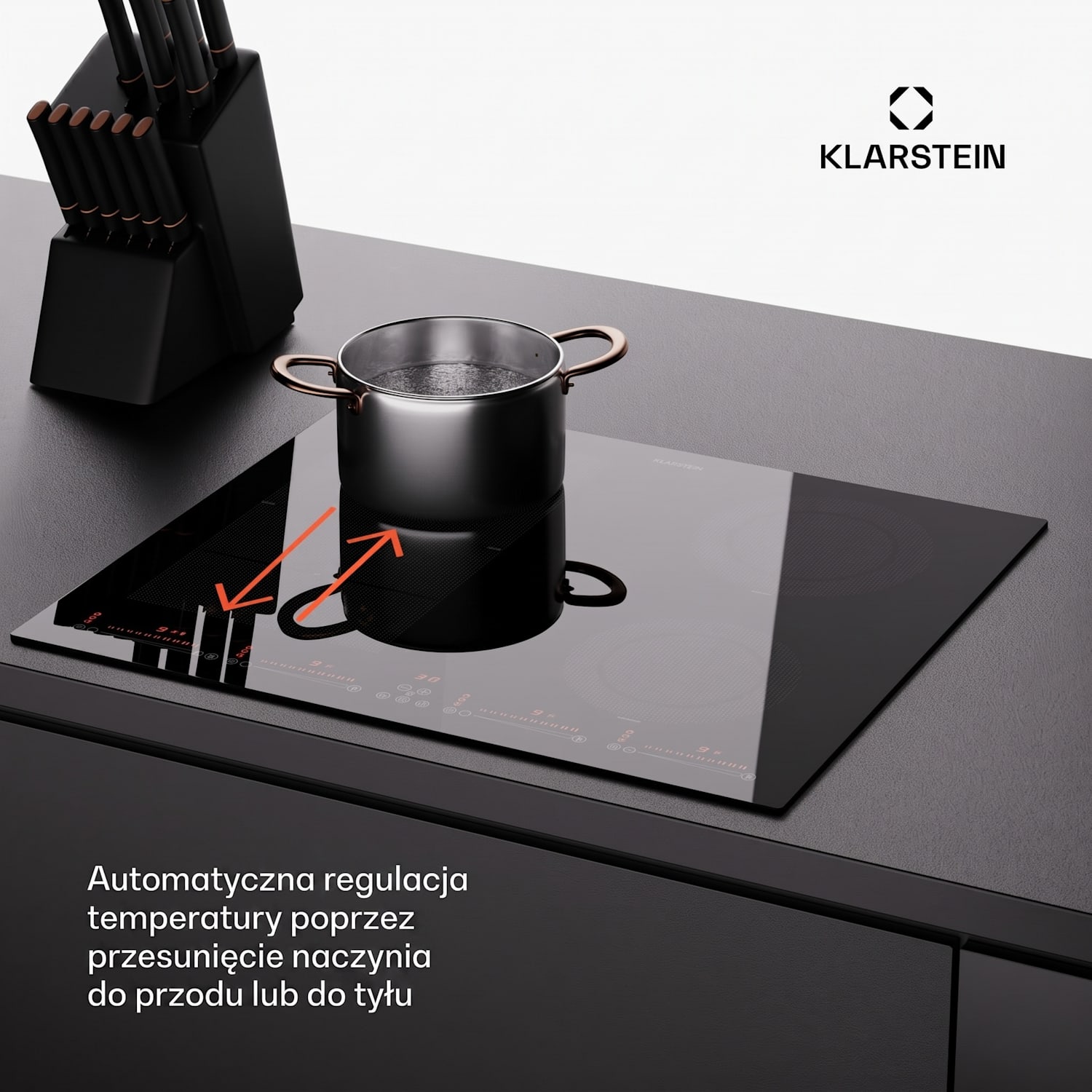 Masterzone 60 Hybrid, płyta indukcyjna do zabudowy, 4 strefy Flex, ThermoBoost, technologia Smart Flex, 9600 W 