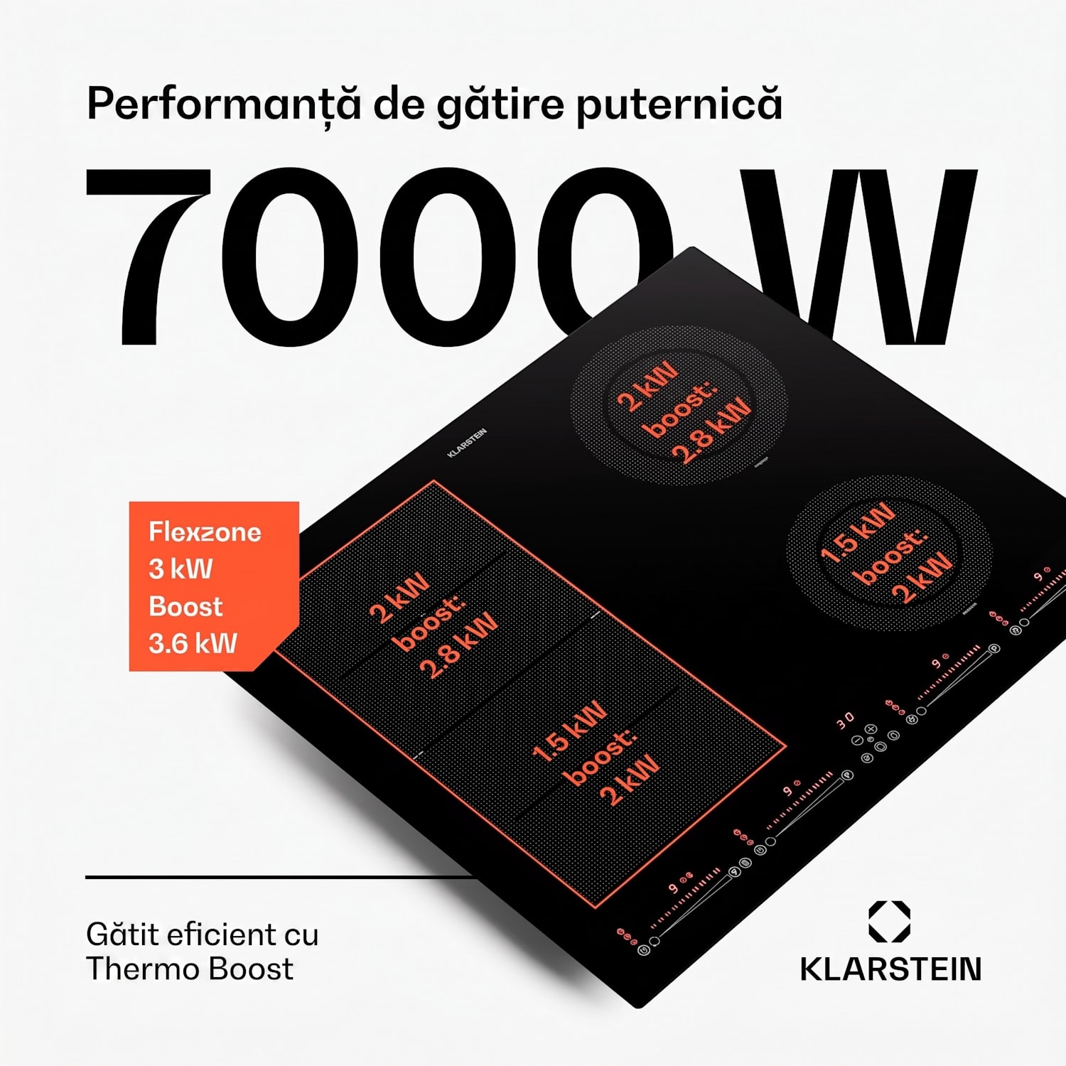 Masterzone 60 Hybrid, plită cu inducție, max. 9600 W, încorporat, 4 zone Flex, tehnologie ThermoBoost, Smart Flex 