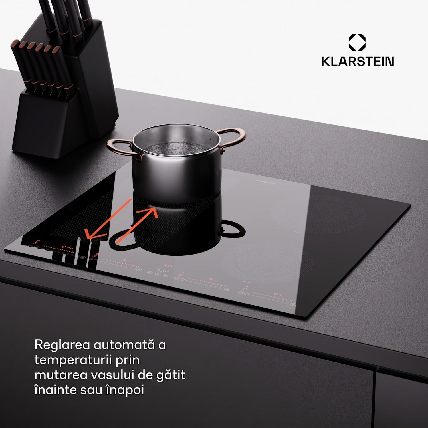 Masterzone 60 Hybrid, plită cu inducție, max. 9600 W, încorporat, 4 zone Flex, tehnologie ThermoBoost, Smart Flex 