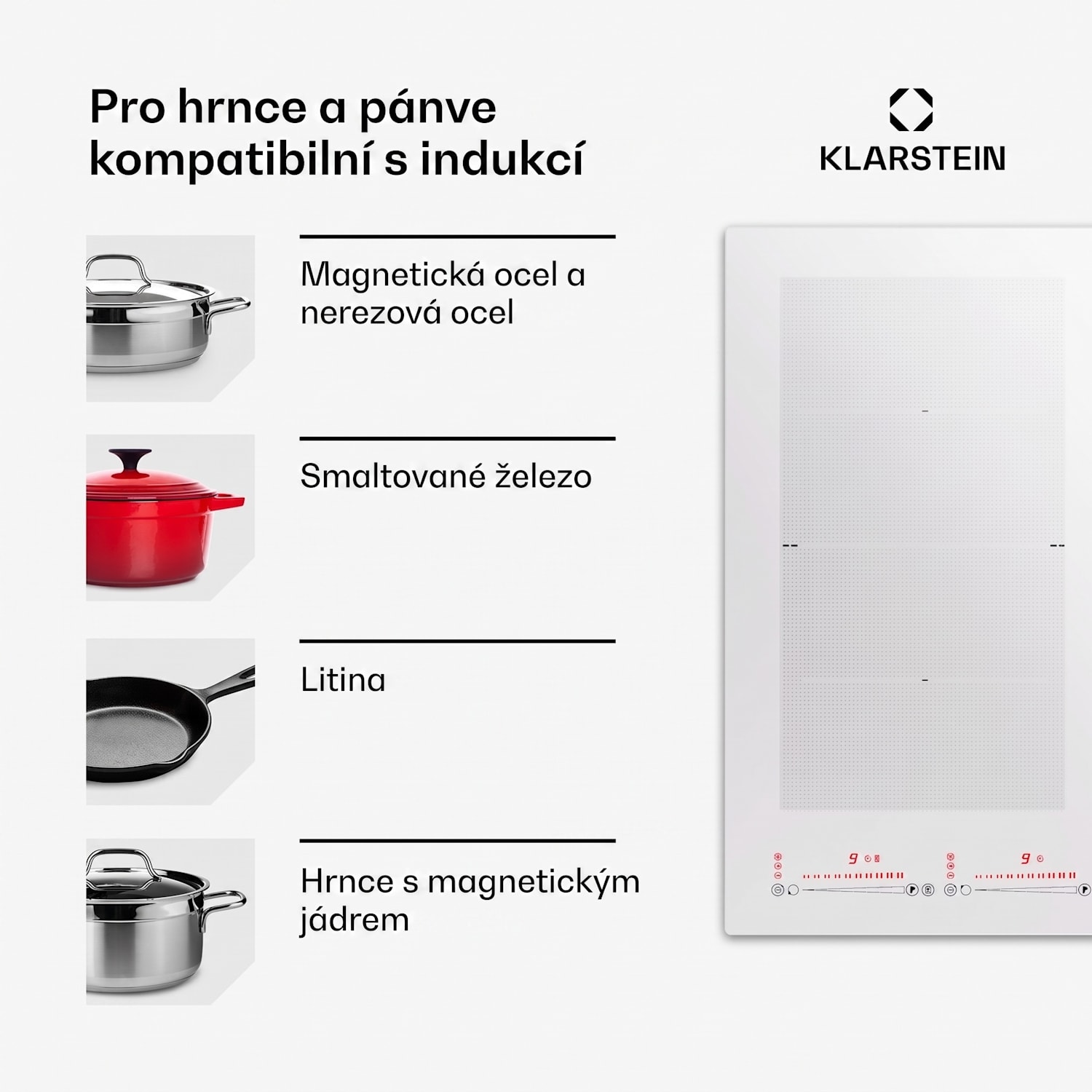 Masterzone 60 Hybrid, indukční varná deska, vestavná, 4 flex zóny 