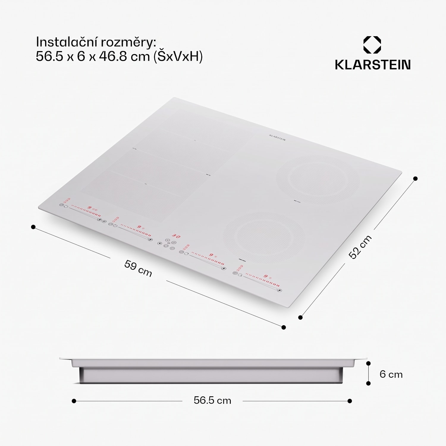 Masterzone 60 Hybrid, indukční varná deska, vestavná, 4 flex zóny 