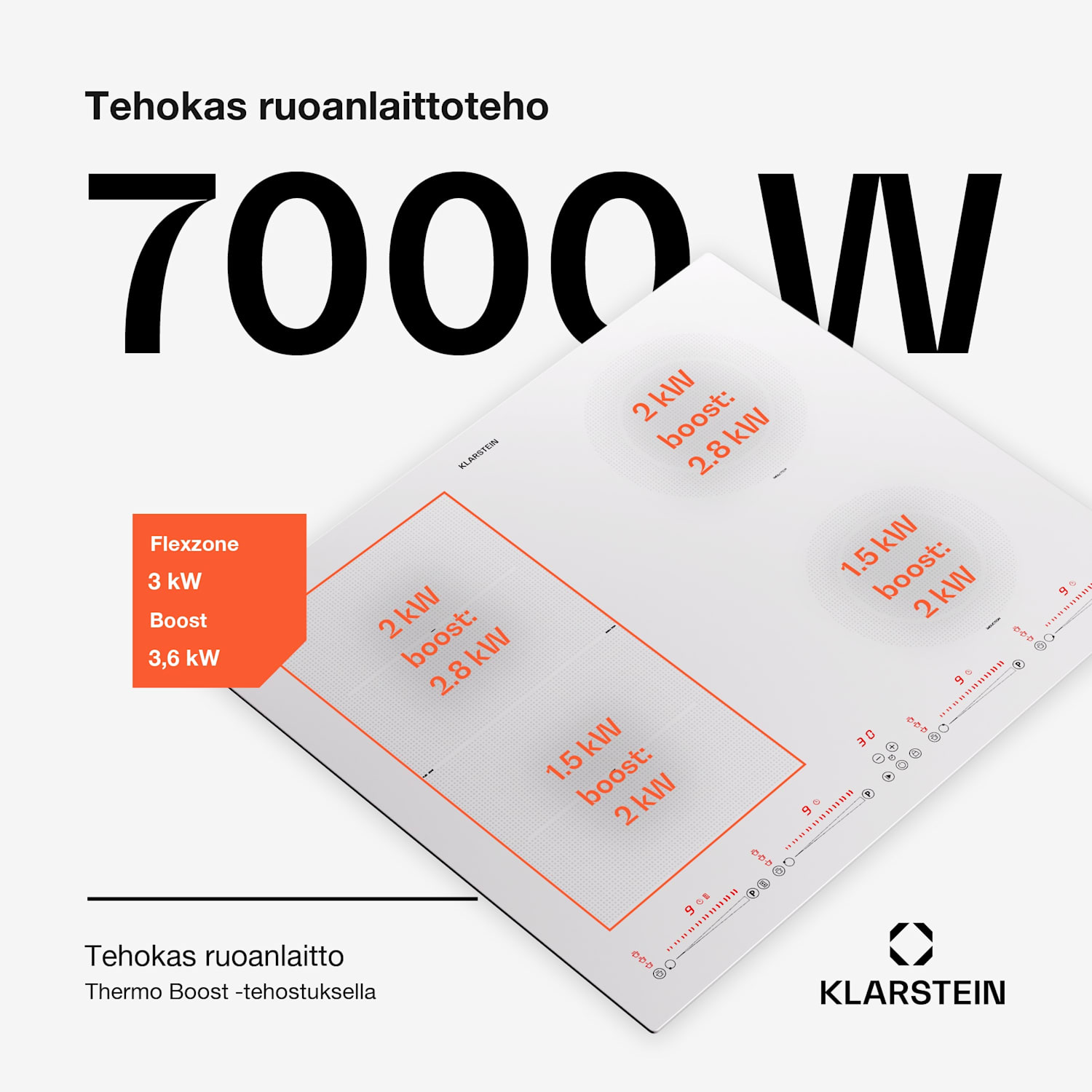 Masterzone 60 Hybrid induktioliesi integroitava 4 joustavaa aluetta 60 cm | 1 Joustoalue | Valkoinen