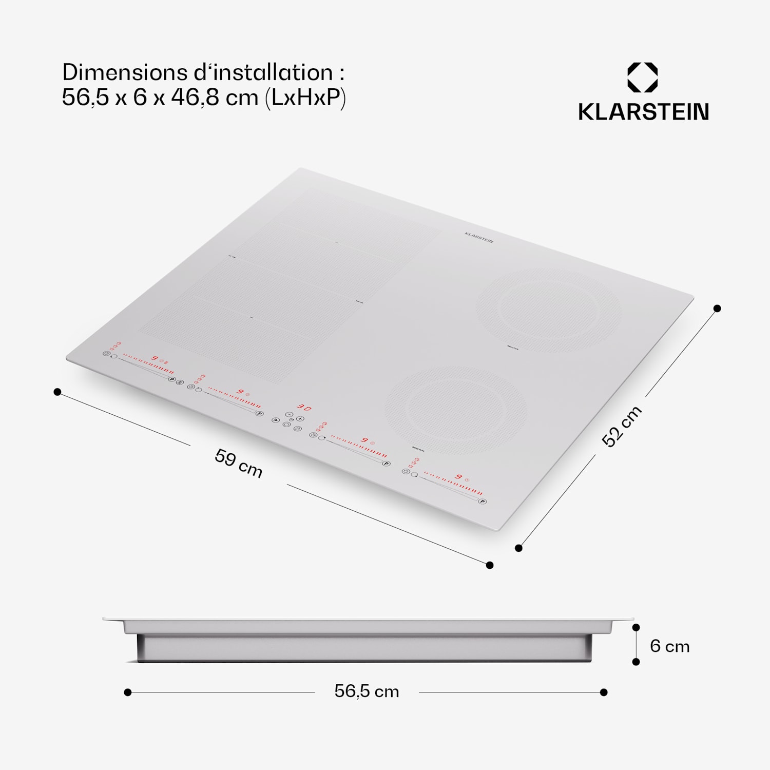 Masterzone 60 Hybrid Plaque à induction intégrée 4 zones flexibles 
